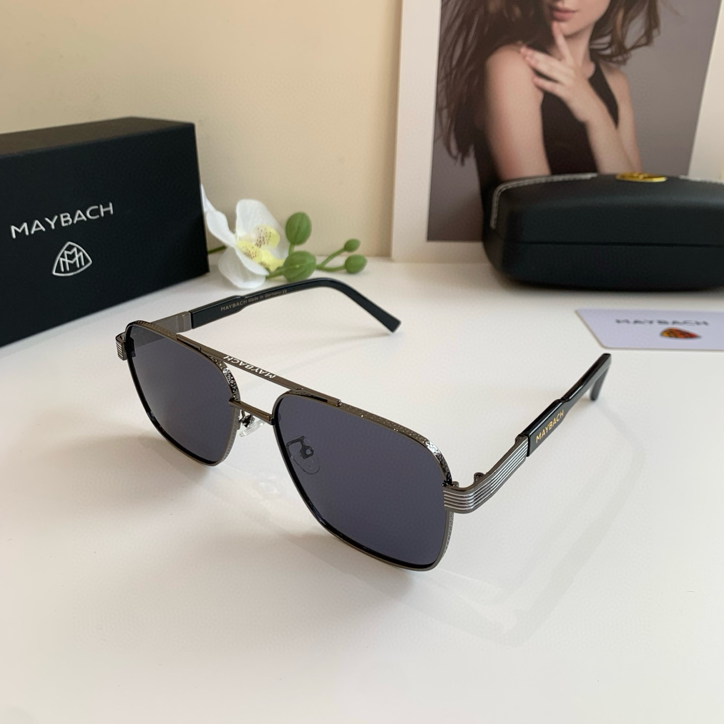 p280 Maybach McBach, 2025 new men’s high-end metal sunglasses - 图片 3
