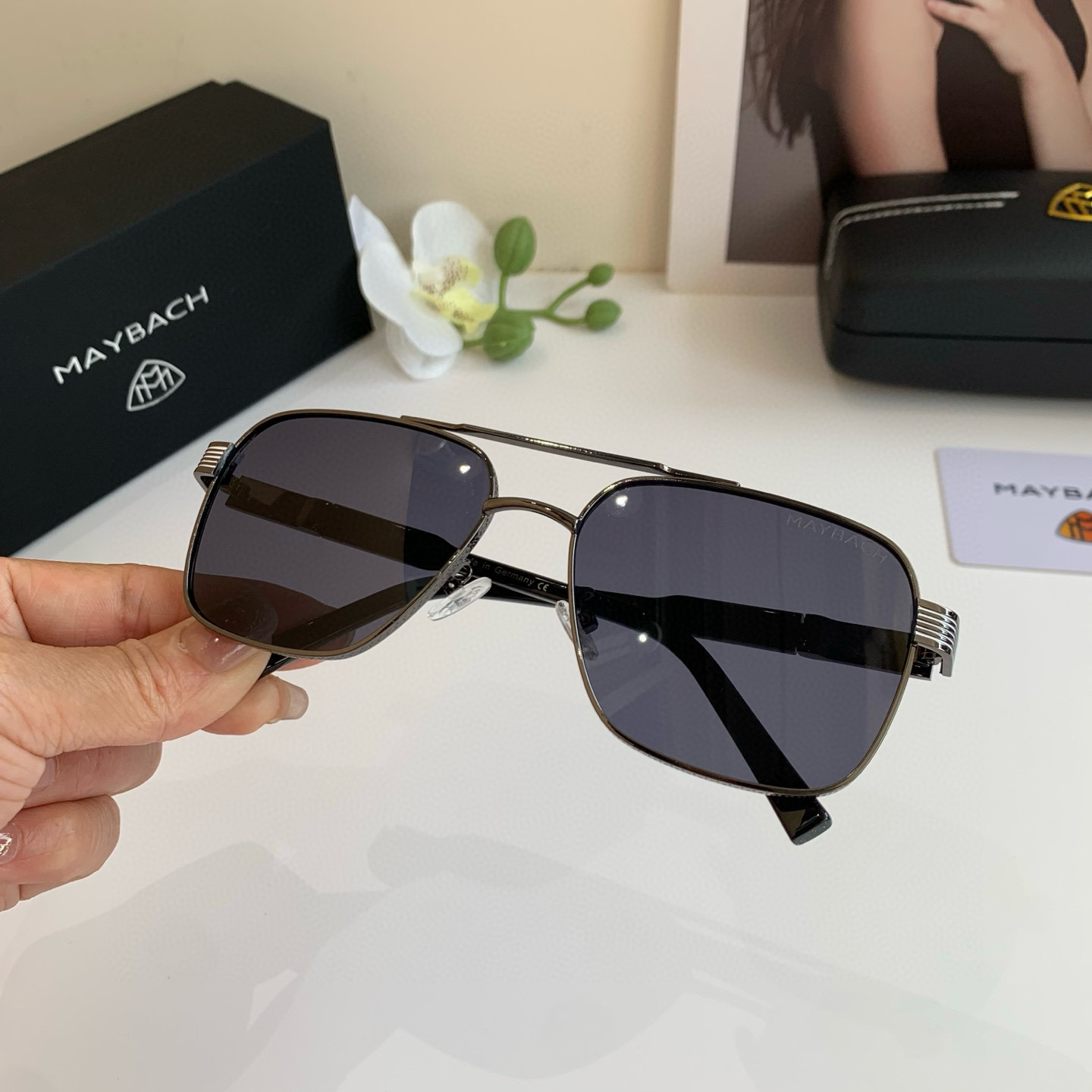 p280 Maybach McBach, 2025 new men’s high-end metal sunglasses