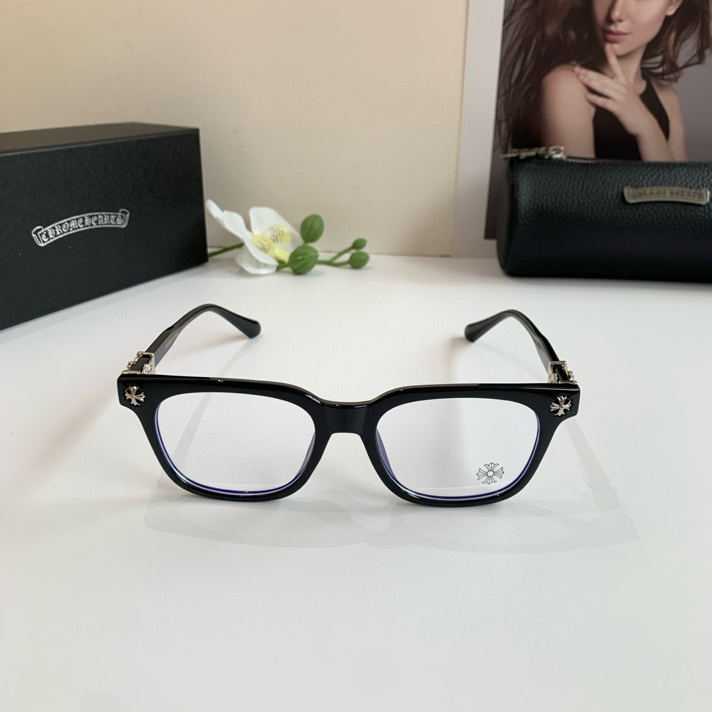 “New European-American Frame Optical Lens: Fashionable Sunglasses for Light Luxuries” - 图片 4