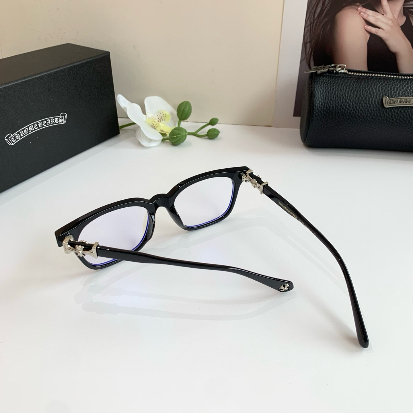 “New European-American Frame Optical Lens: Fashionable Sunglasses for Light Luxuries” - 图片 7