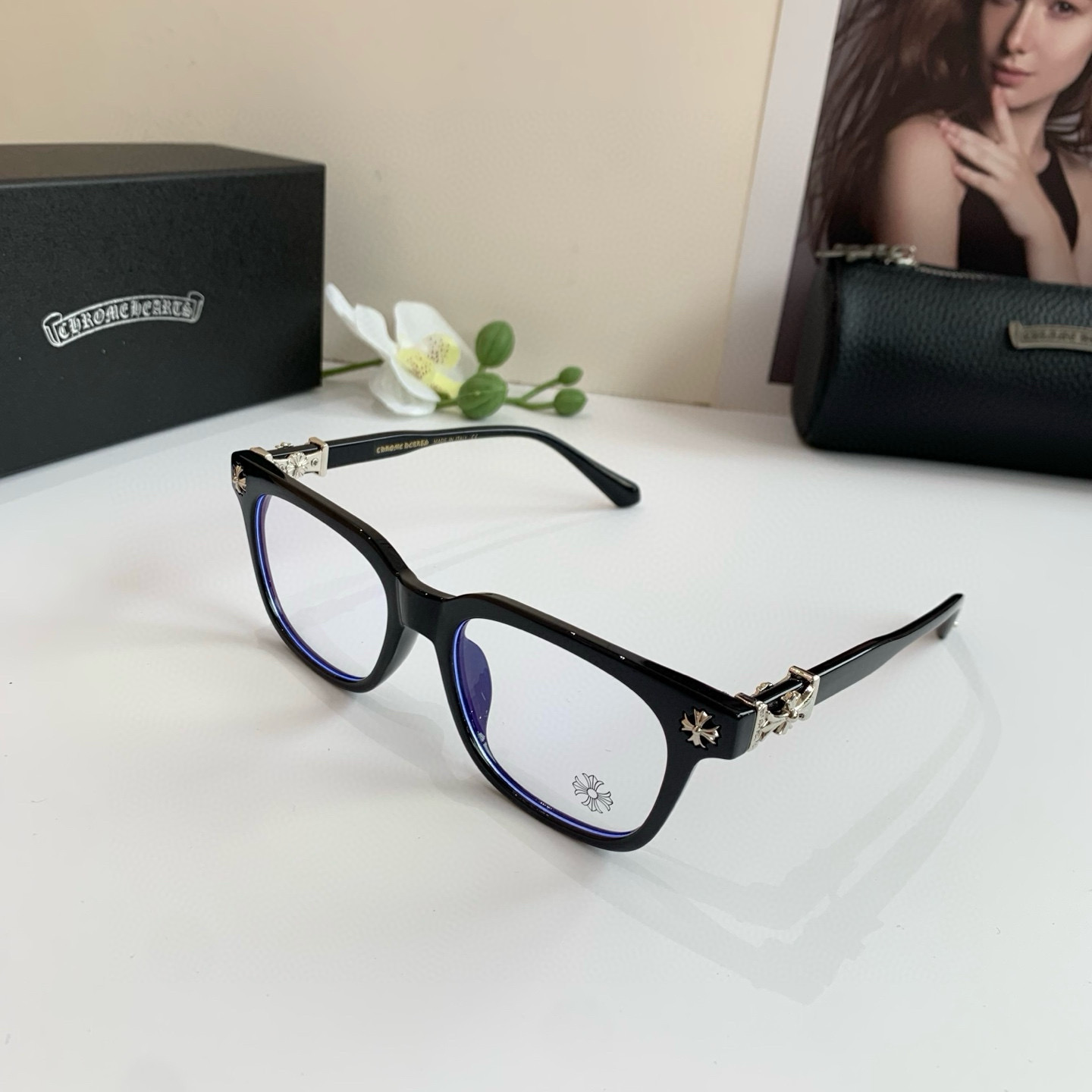 “New European-American Frame Optical Lens: Fashionable Sunglasses for Light Luxuries” - 图片 2
