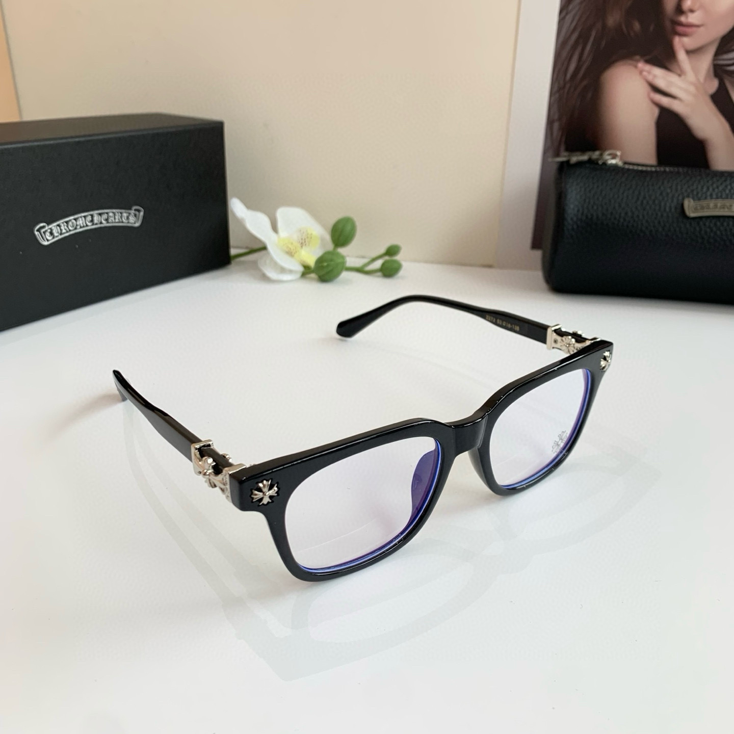 “New European-American Frame Optical Lens: Fashionable Sunglasses for Light Luxuries” - 图片 1