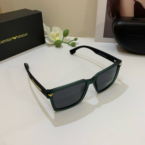 Emporio Armani Square Frame Green Sunglasses for Men and Women, UV Protection 1 Emporio Armani Square Frame Green Sunglasses for Men and Women, UV Protection
