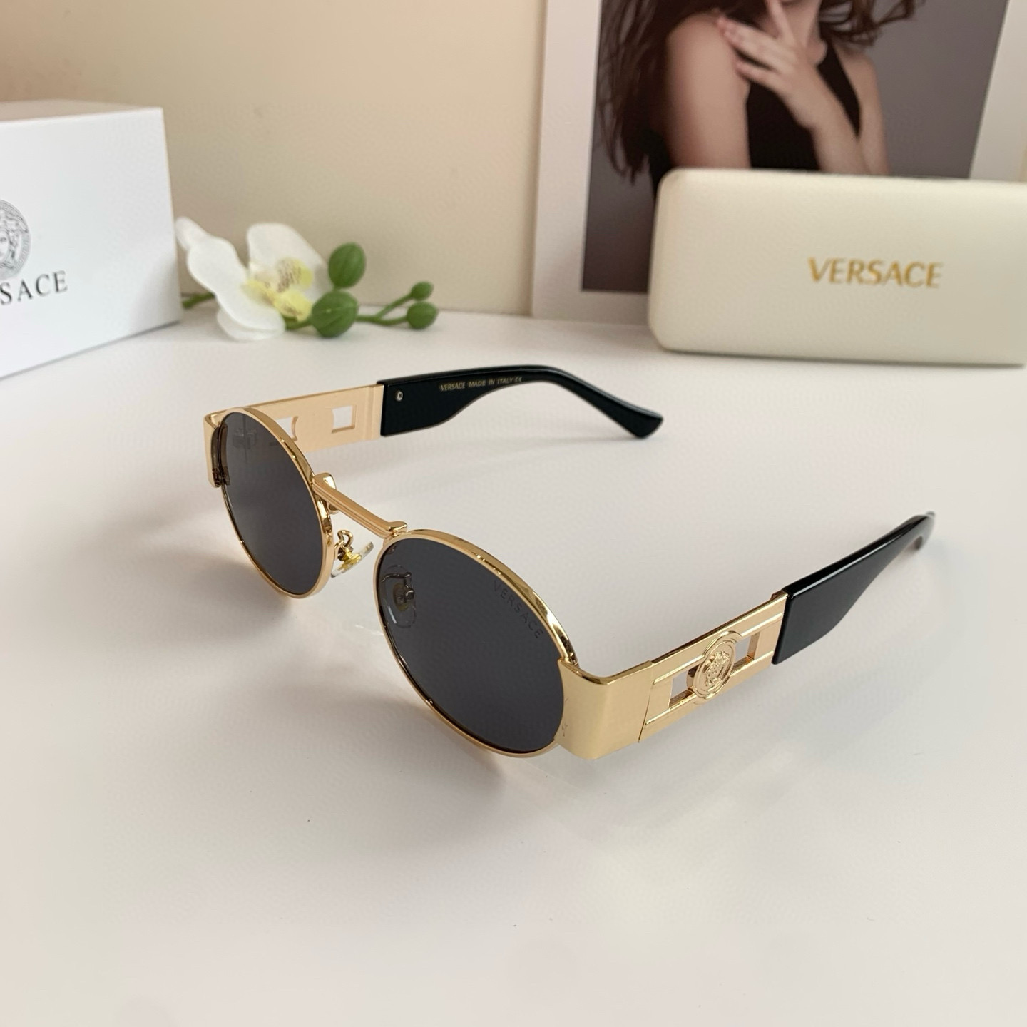 p280 van schuen, the 2025 stars, the same round box, the optic sunglasses! flying glasses - 图片 4