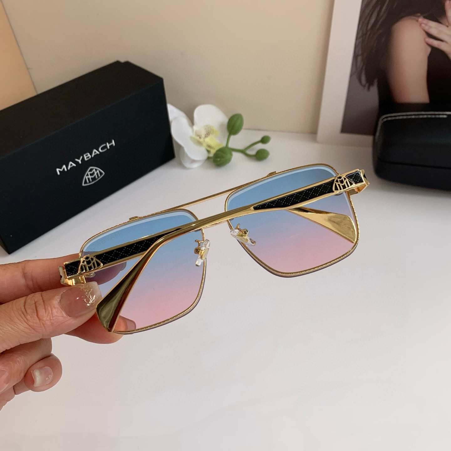 p280 Maybach McBach, a new 2025 man with high-end sunglasses, fashion-sweet glasses, outdoor travel sunglasses - 图片 6