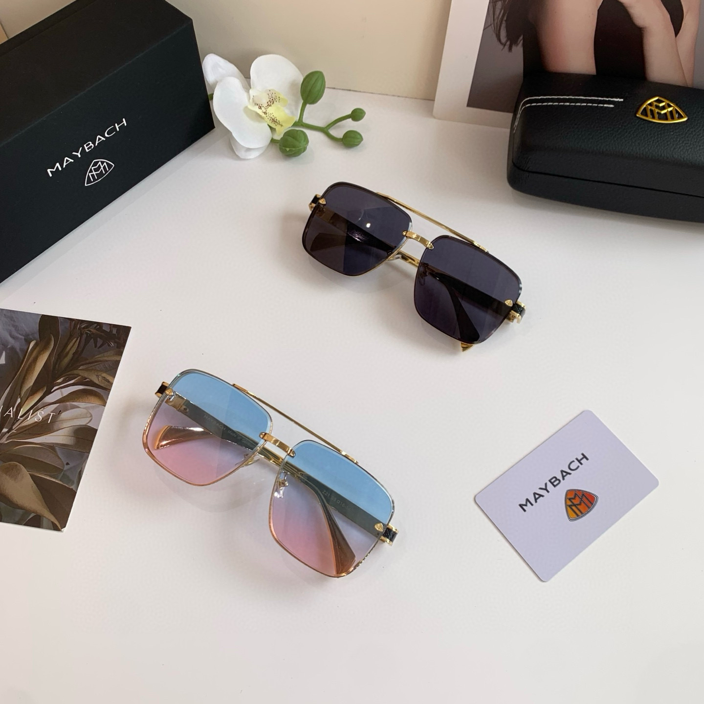 p280 Maybach McBach, a new 2025 man with high-end sunglasses, fashion-sweet glasses, outdoor travel sunglasses - 图片 9