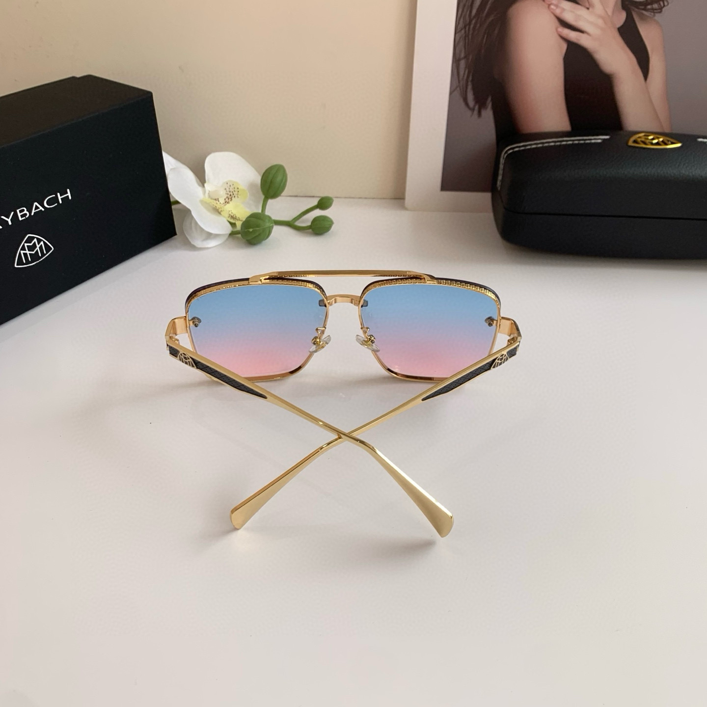 p280 Maybach McBach, a new 2025 man with high-end sunglasses, fashion-sweet glasses, outdoor travel sunglasses - 图片 7