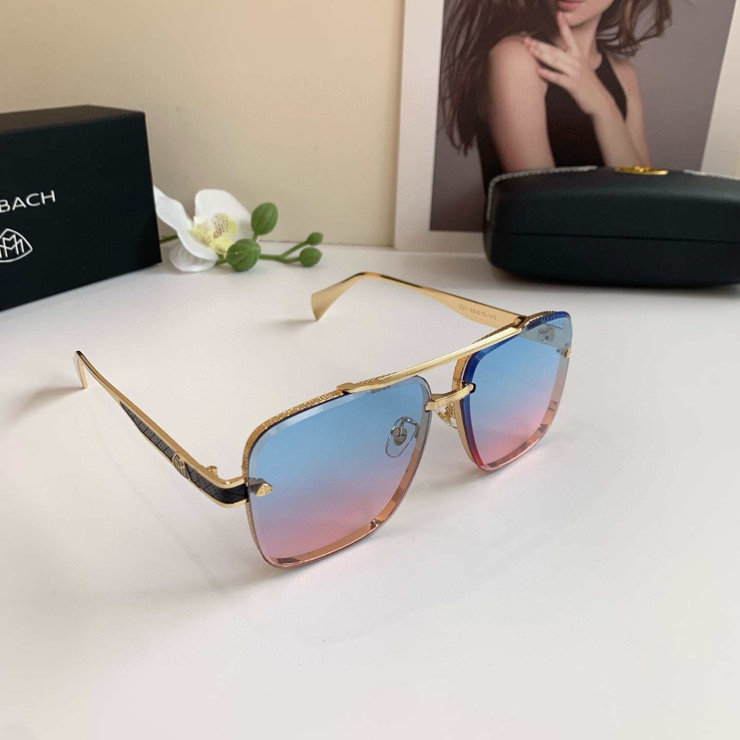 p280 Maybach McBach, a new 2025 man with high-end sunglasses, fashion-sweet glasses, outdoor travel sunglasses - 图片 2