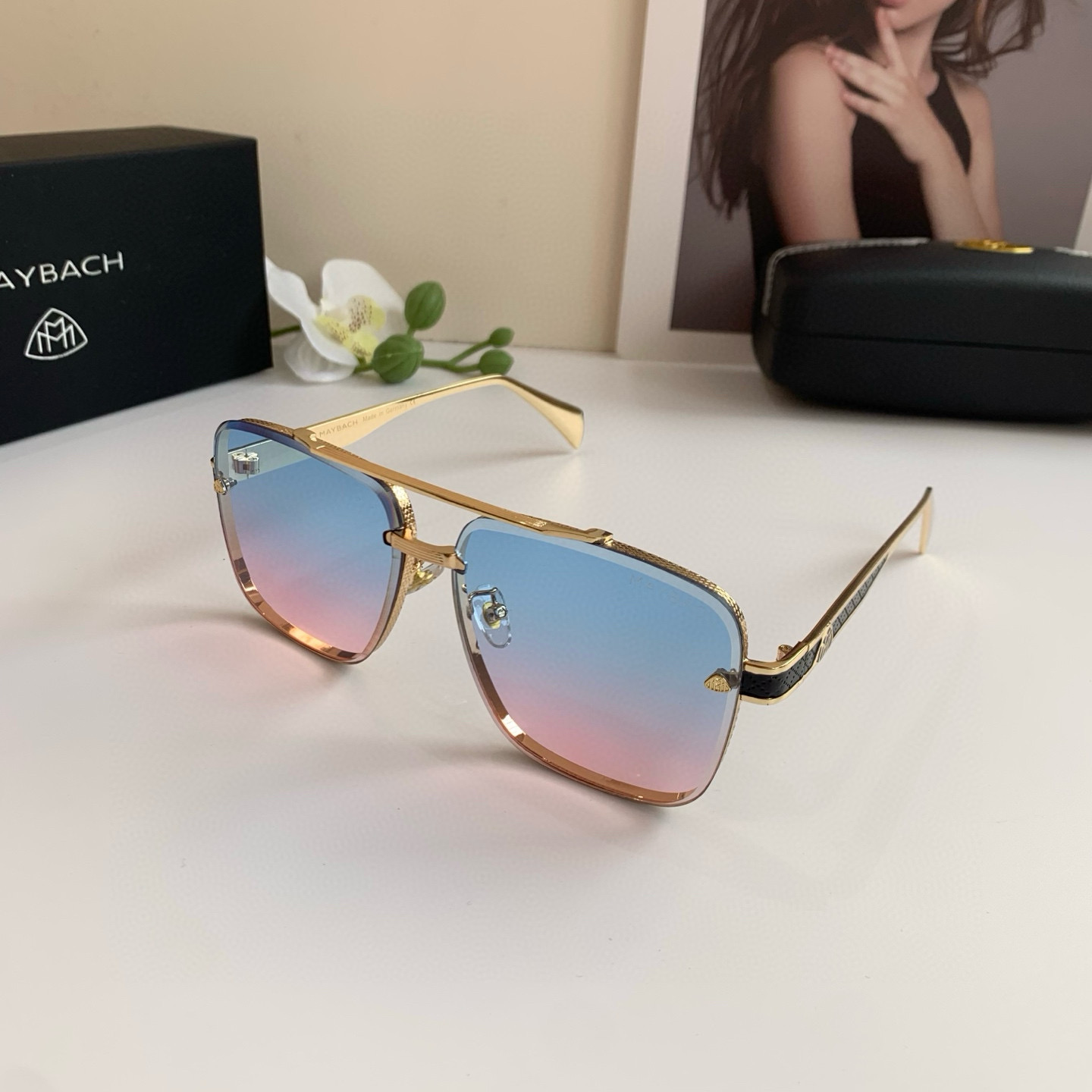 p280 Maybach McBach, a new 2025 man with high-end sunglasses, fashion-sweet glasses, outdoor travel sunglasses - 图片 3