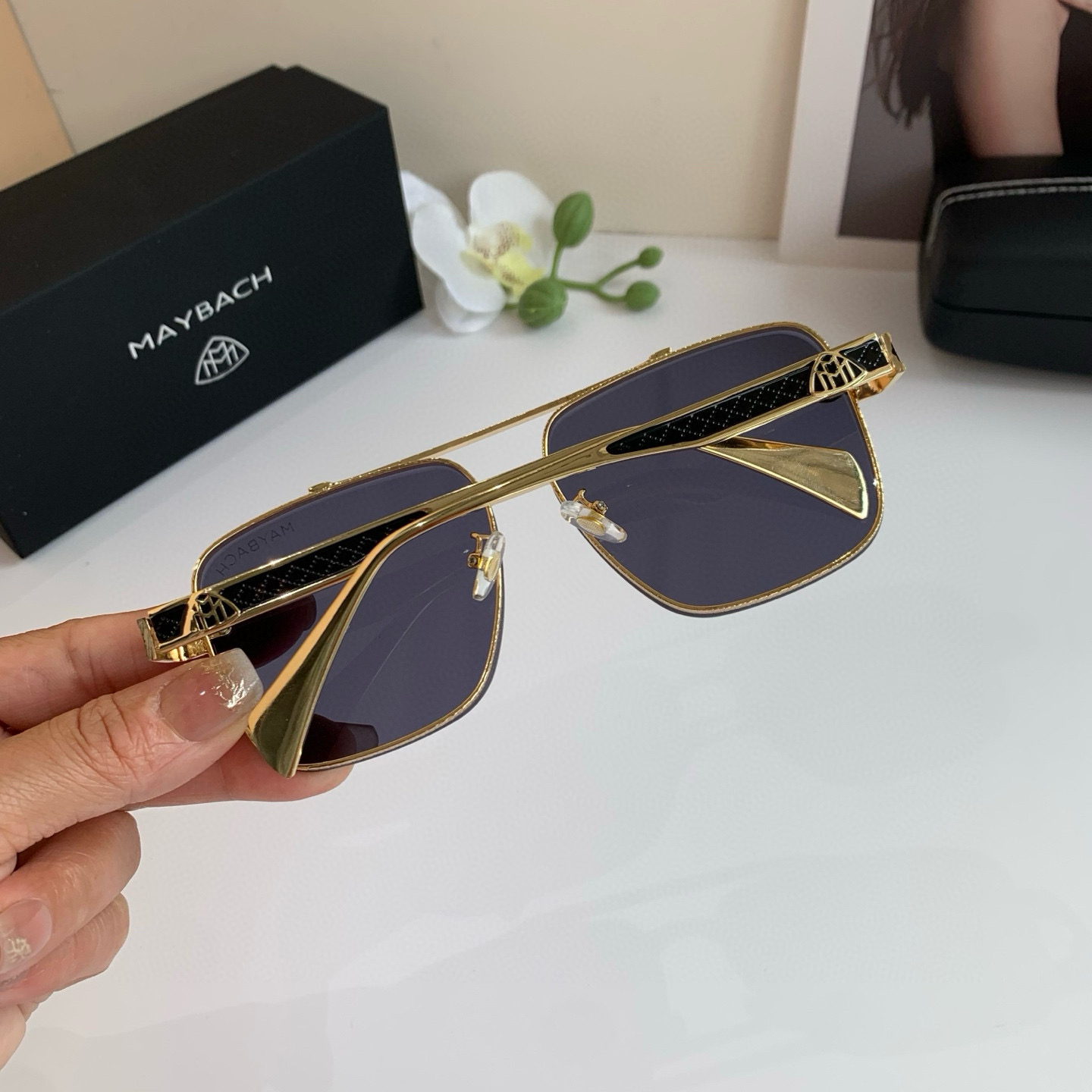 p280 Maybach McBach, a new 2025 man with high-end sunglasses, fashion-sweet glasses, outdoor travel sunglasses - 图片 5