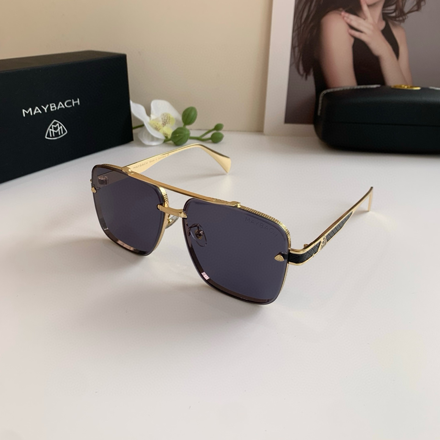 p280 Maybach McBach, a new 2025 man with high-end sunglasses, fashion-sweet glasses, outdoor travel sunglasses - 图片 3