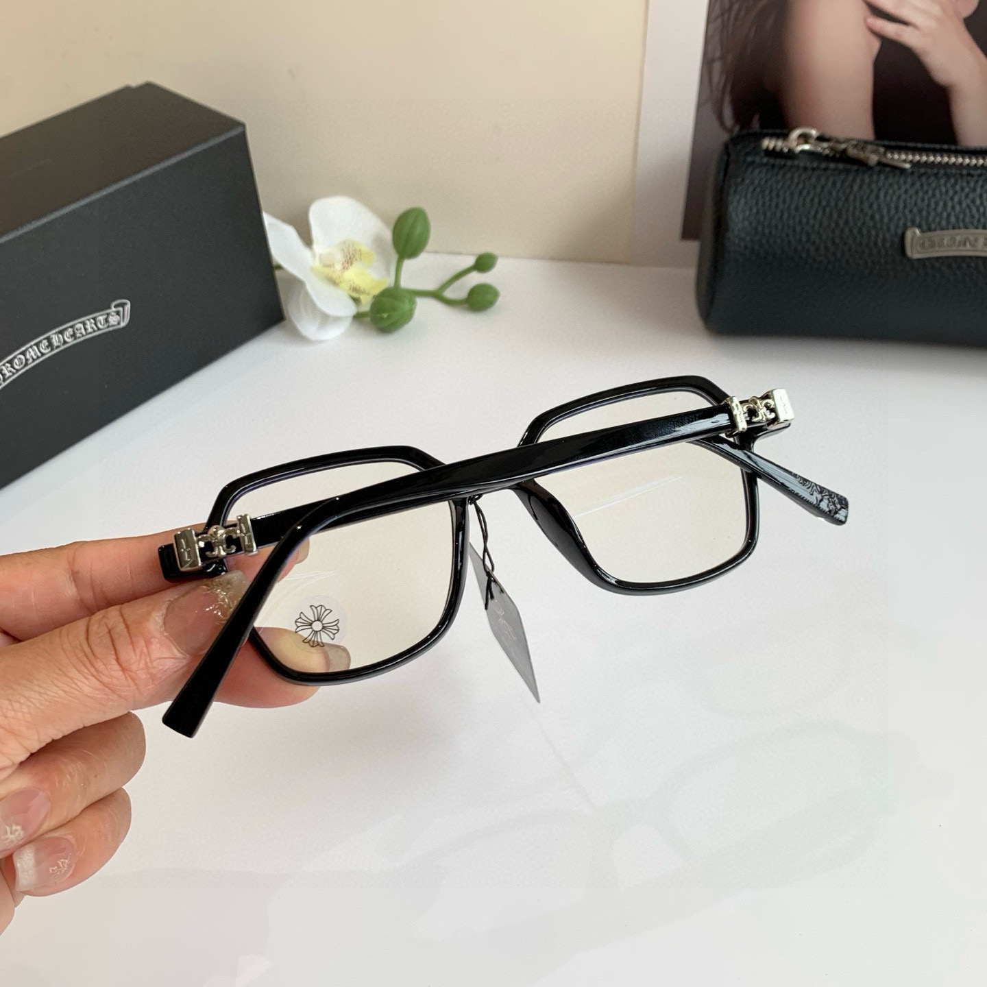 New European-American Sunglasses with Light Luxuries: P245 Optical Lens for Men and Women - 图片 6