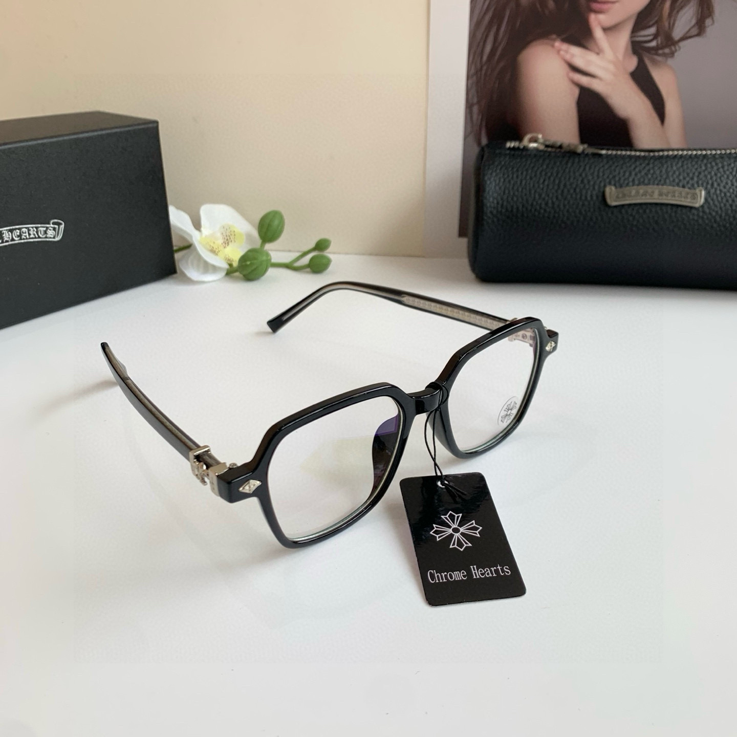 New European-American Sunglasses with Light Luxuries: P245 Optical Lens for Men and Women - 图片 1