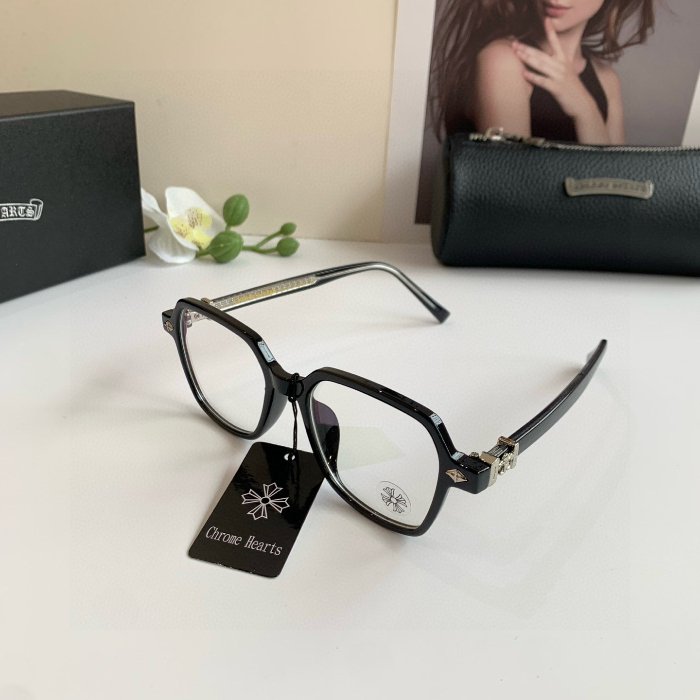 New European-American Sunglasses with Light Luxuries: P245 Optical Lens for Men and Women - 图片 2