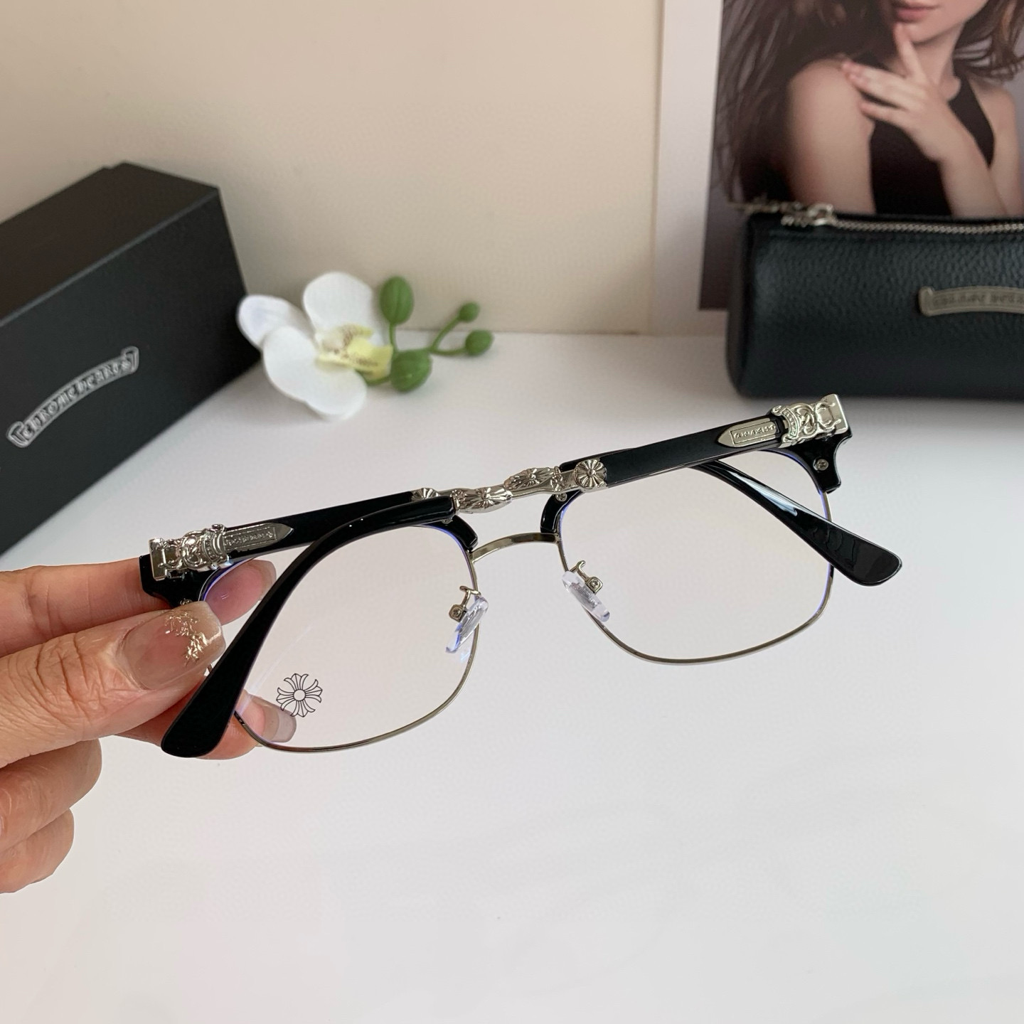 European-American Fashion Sunglasses with New Frame and Light Luxuries - 图片 6
