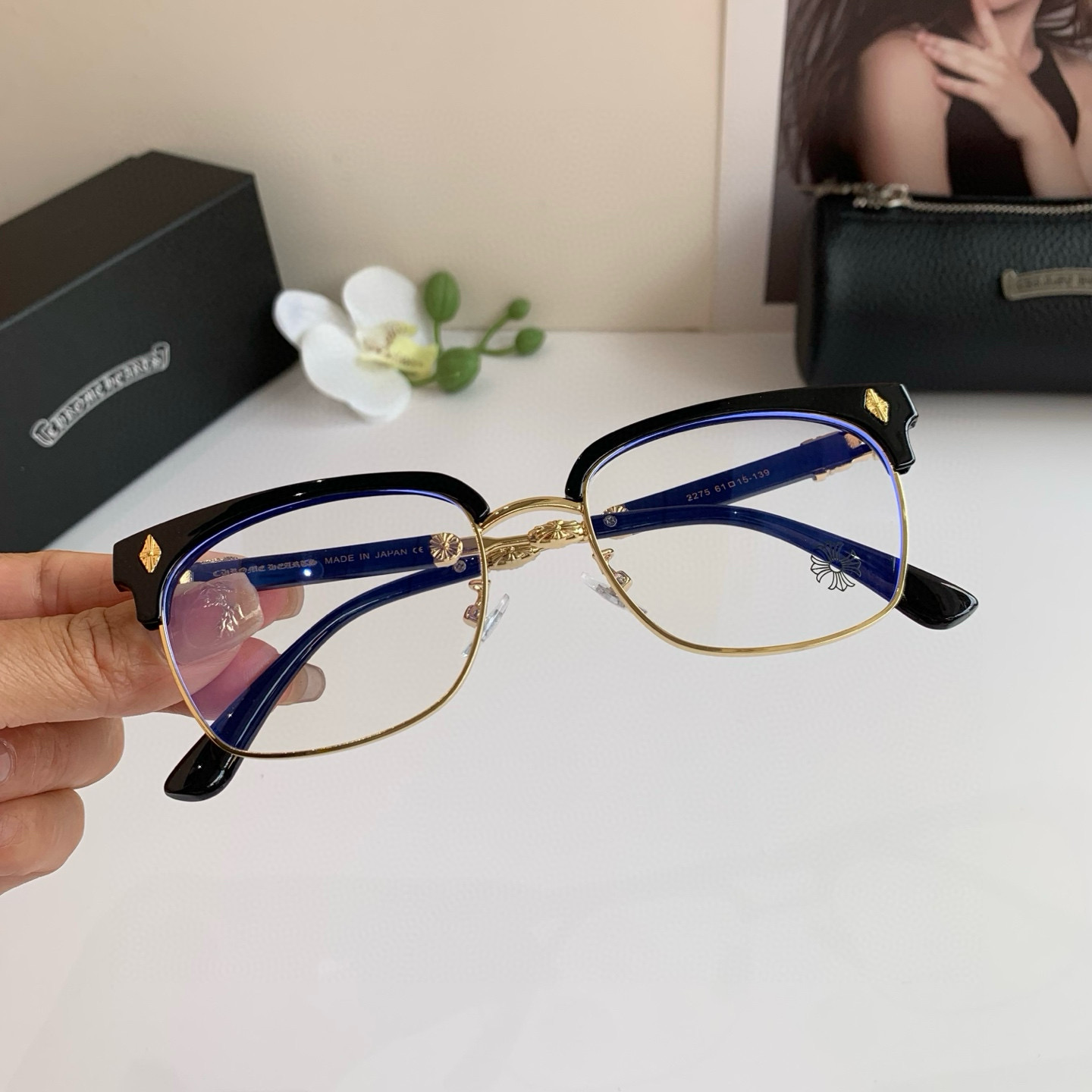 New European-American Frame Optical Lens: Fashionable Sunglasses for Men and Women. Luxurious and Lightweight. - 图片 4