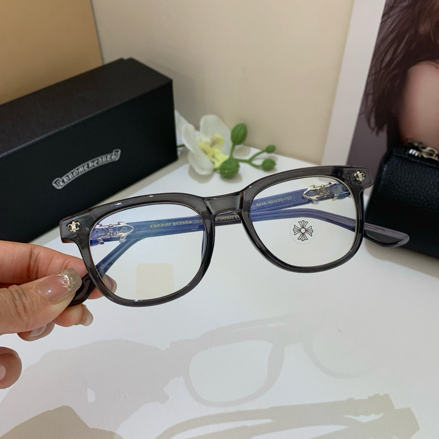 P245 THE NEW 2025 EURO-AMERICAN BOX OPTICAL MIRRORS, THE LUXURIOUS SUNGLASSES OF MEN AND WOMEN - 图片 3