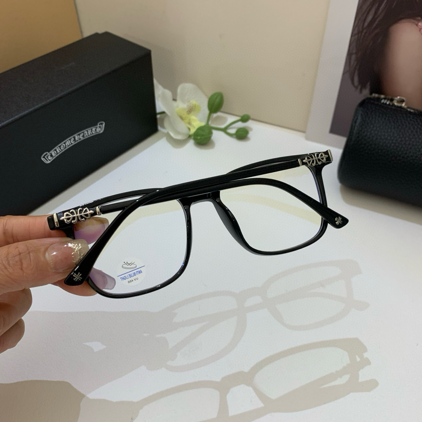 New European-American Frame Optical Lens: Fashionable Sunglasses for Men and Women. Luxurious and Lightweight. - 图片 5