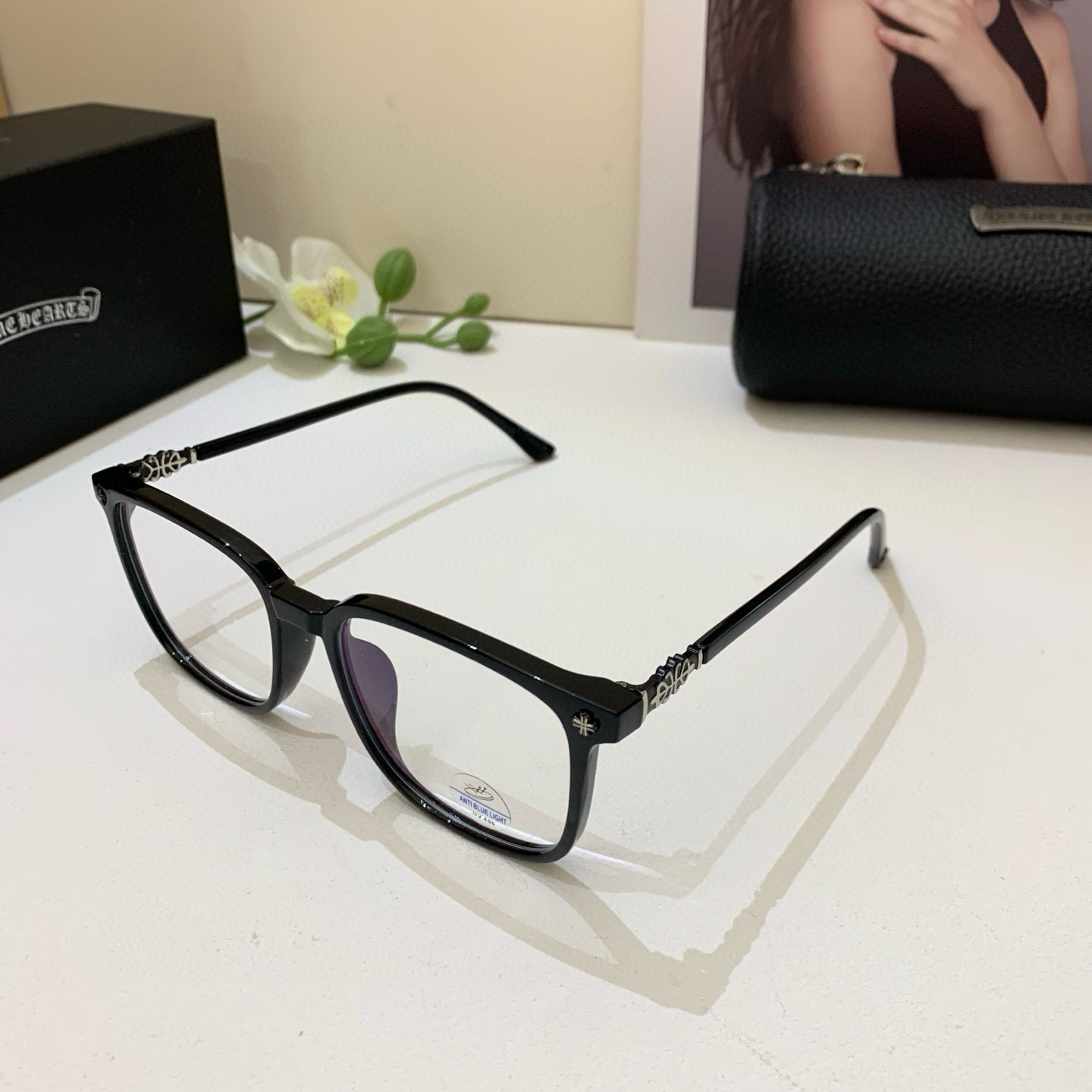 New European-American Frame Optical Lens: Fashionable Sunglasses for Men and Women. Luxurious and Lightweight. - 图片 2