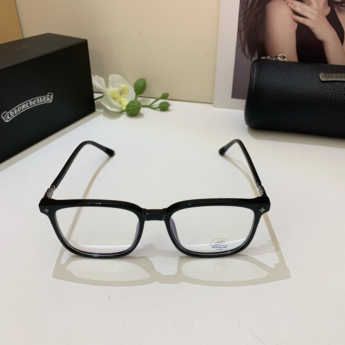 New European-American Frame Optical Lens: Fashionable Sunglasses for Men and Women. Luxurious and Lightweight. - 图片 4