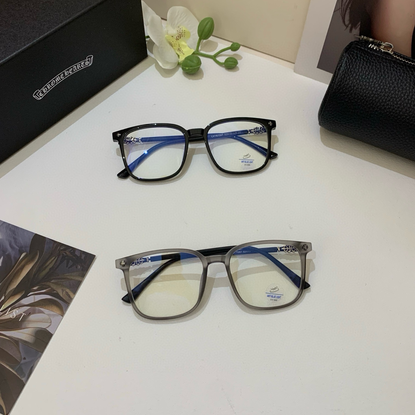 New European-American Frame Optical Lens: Fashionable Sunglasses for Men and Women. Luxurious and Lightweight. - 图片 8