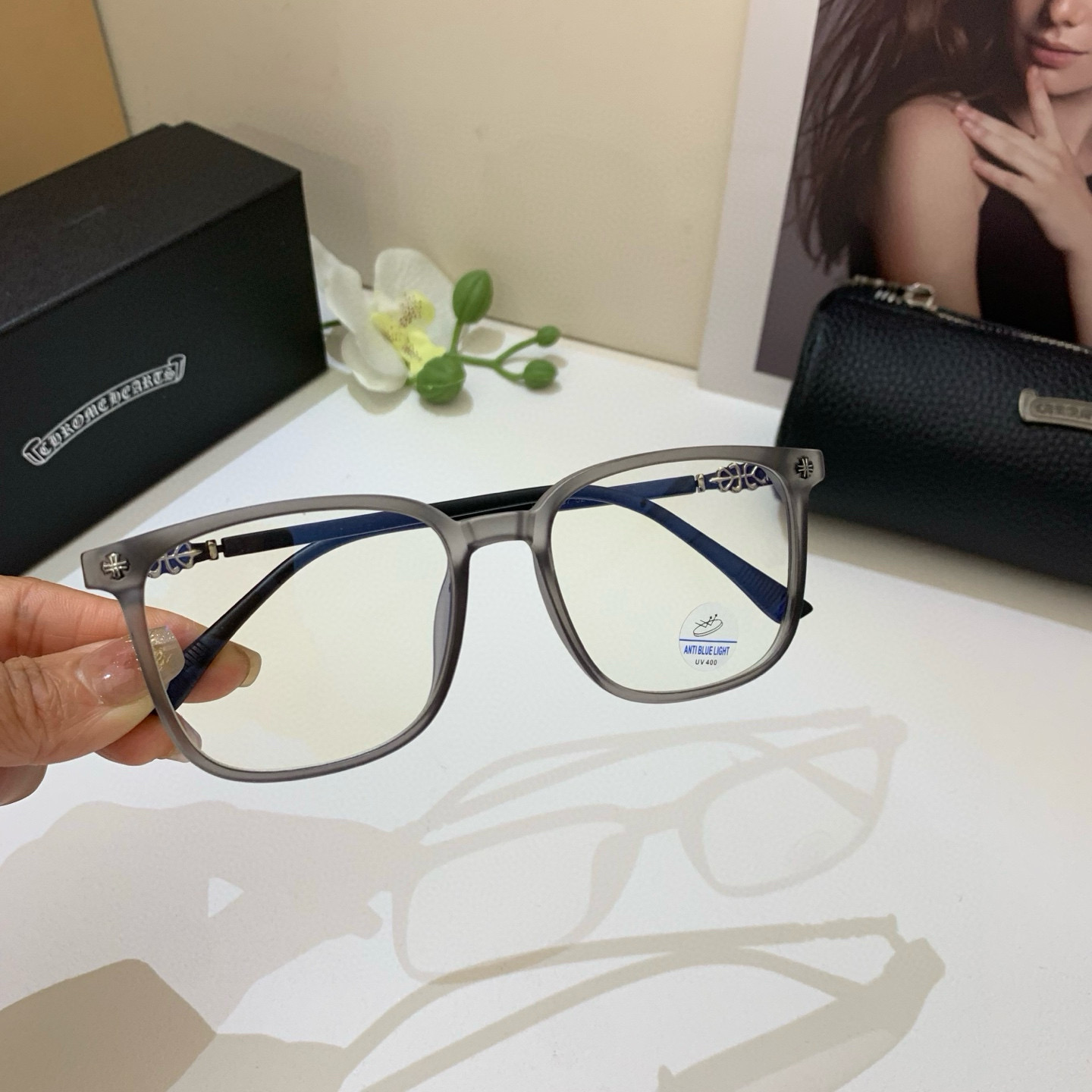 European-American Frame Optical Lens: Fashionable Sunglasses for Men and Women - 图片 3
