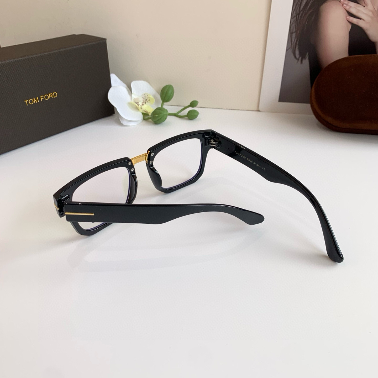 p245 TOMFORD Tomford, General Clear Optical Mirrors, Fashion-Tide Blue-Rained Glasses, Mono-Talk Handsome, Travel-Drive Glasses - 图片 7