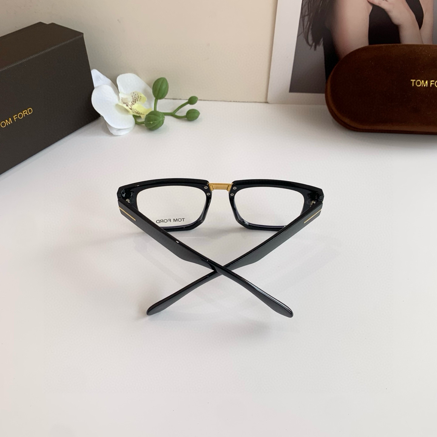 p245 TOMFORD Tomford, General Clear Optical Mirrors, Fashion-Tide Blue-Rained Glasses, Mono-Talk Handsome, Travel-Drive Glasses - 图片 8