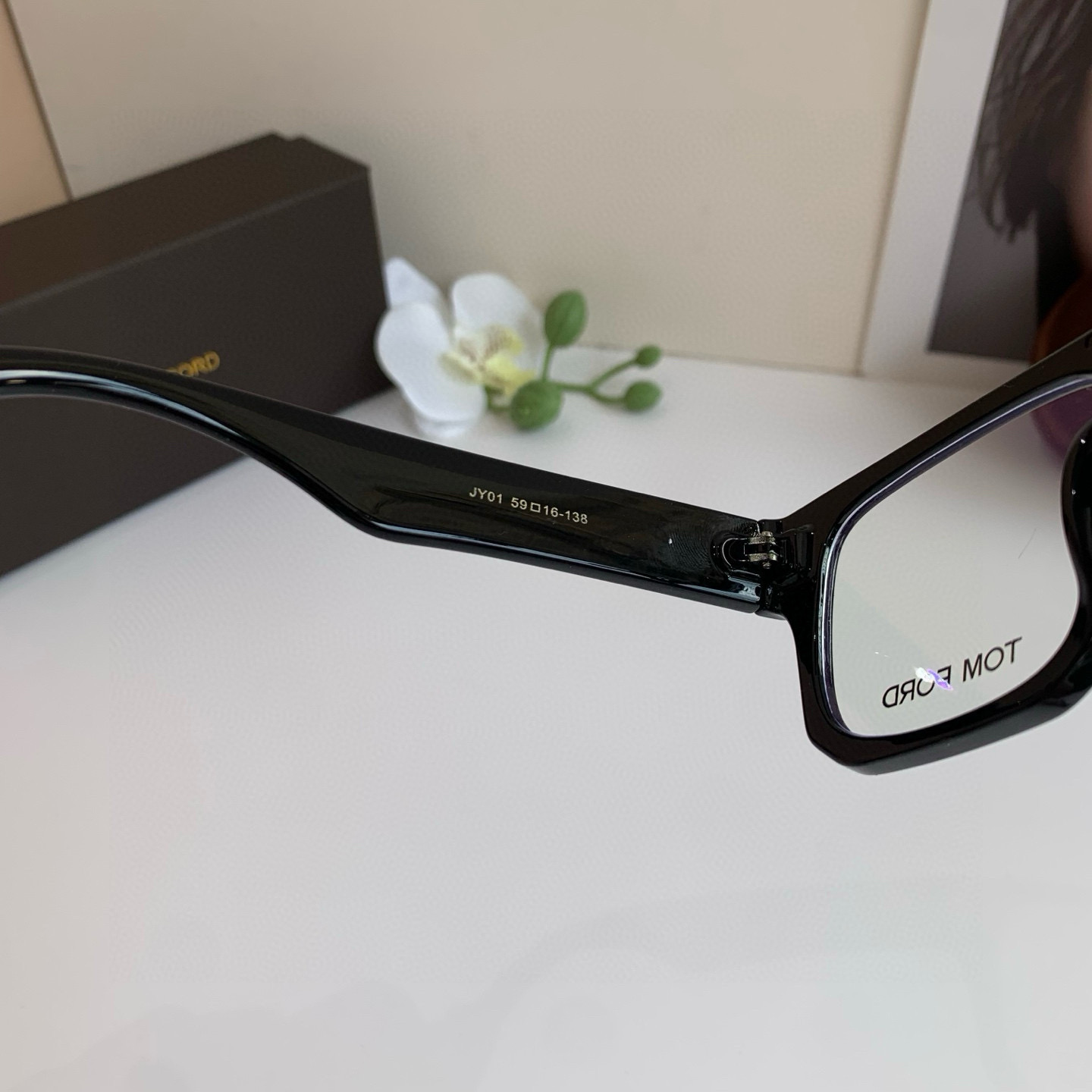 p245 TOMFORD Tomford, General Clear Optical Mirrors, Fashion-Tide Blue-Rained Glasses, Mono-Talk Handsome, Travel-Drive Glasses - 图片 6