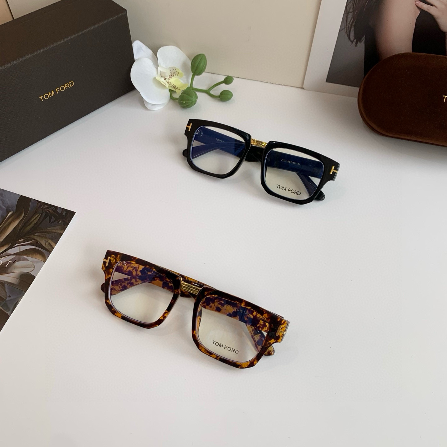 p245 TOMFORD Tomford, General Clear Optical Mirrors, Fashion-Tide Blue-Rained Glasses, Mono-Talk Handsome, Travel-Drive Glasses - 图片 9