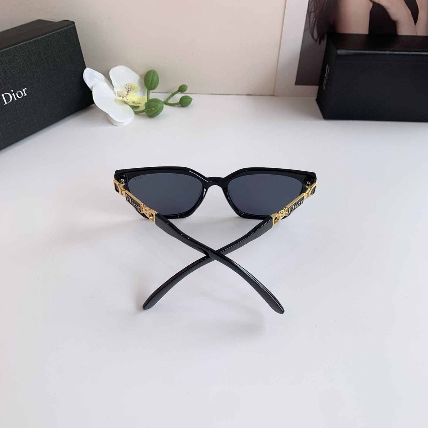 P263 on Diordio’s new little red-coloured cat eyeglasses, male and female sunglasses in red fashion - 图片 8
