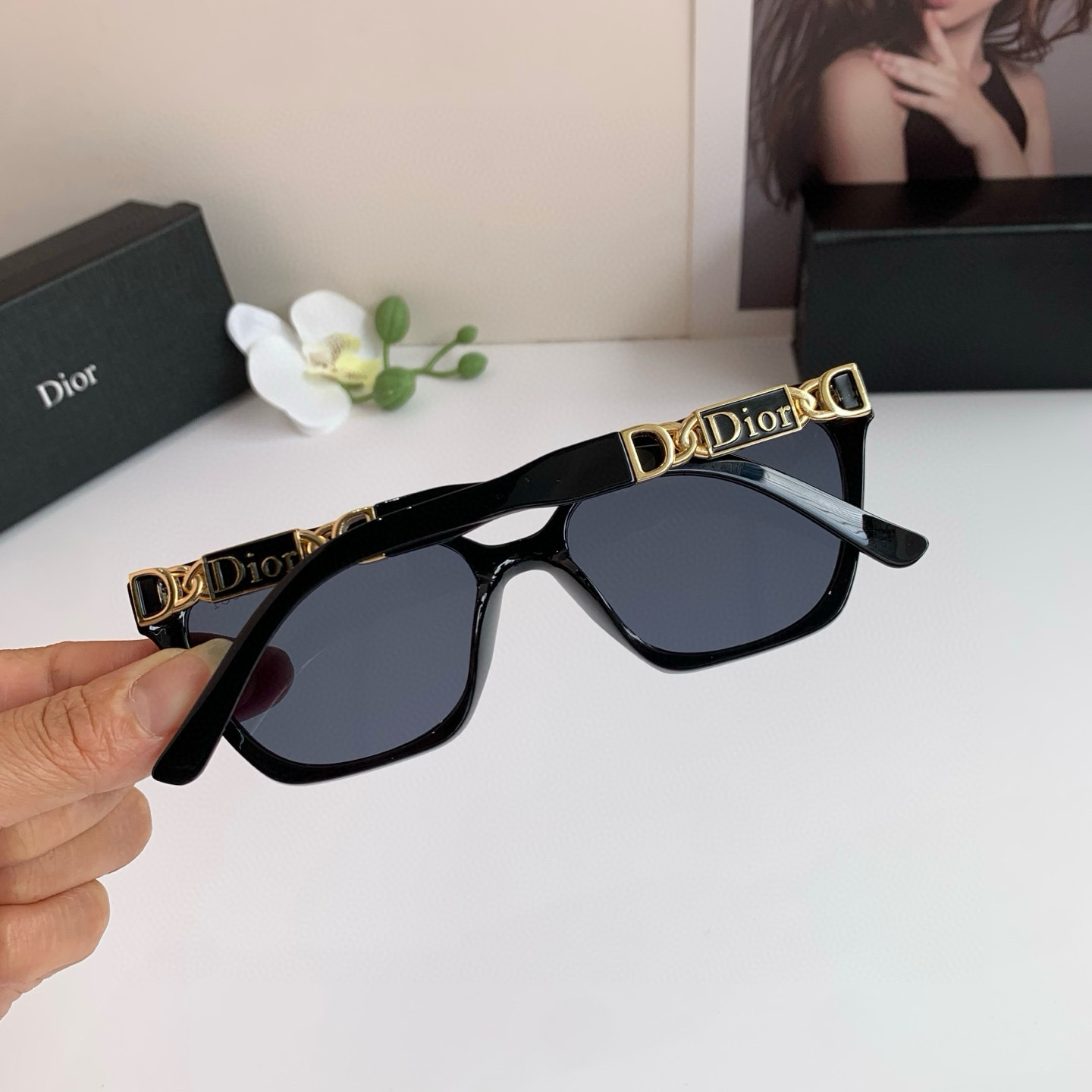 P263 on Diordio’s new little red-coloured cat eyeglasses, male and female sunglasses in red fashion - 图片 6