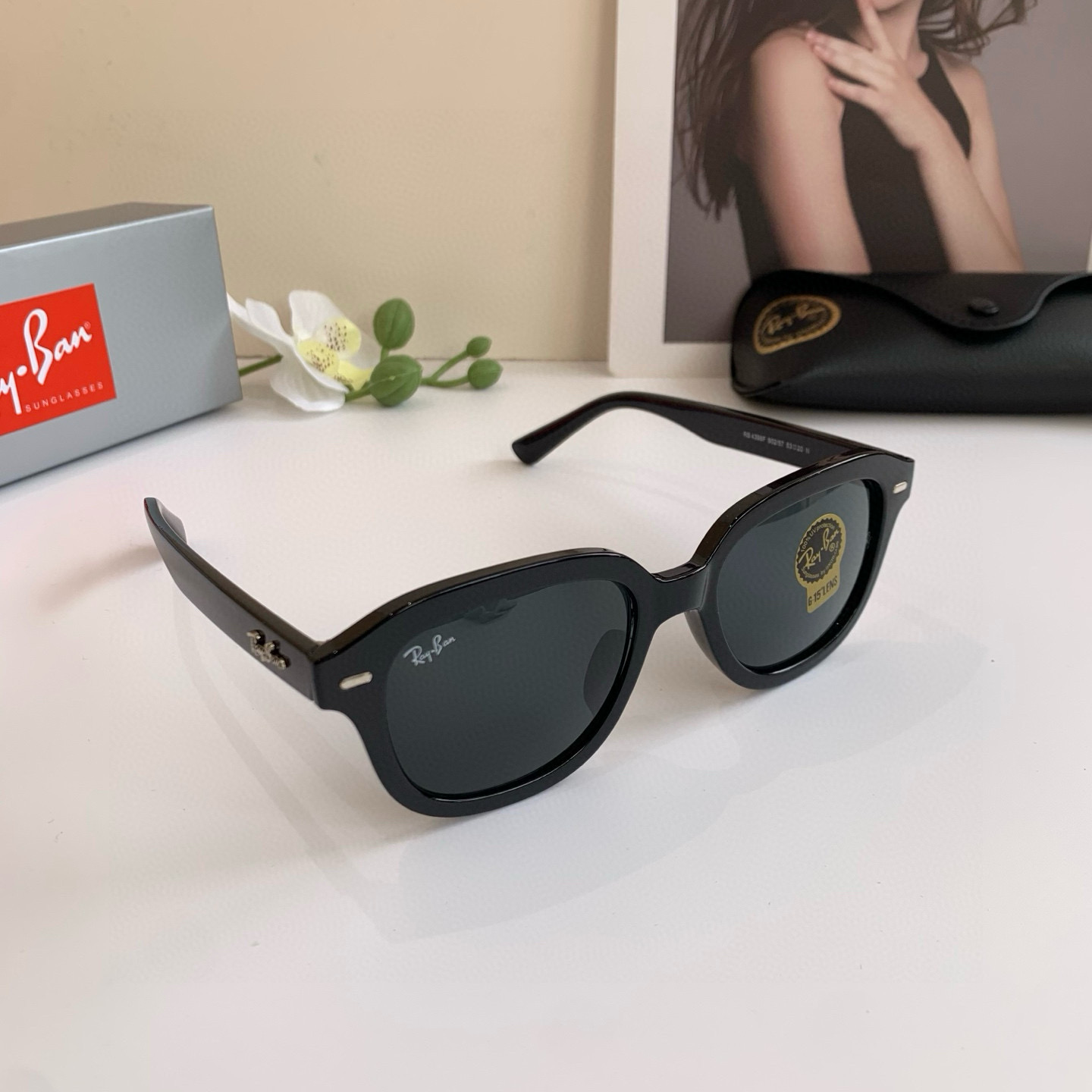 Ray Ban Rayburn Sunglasses: Classic UV-Proof Eyewear for Men and Women - 图片 2