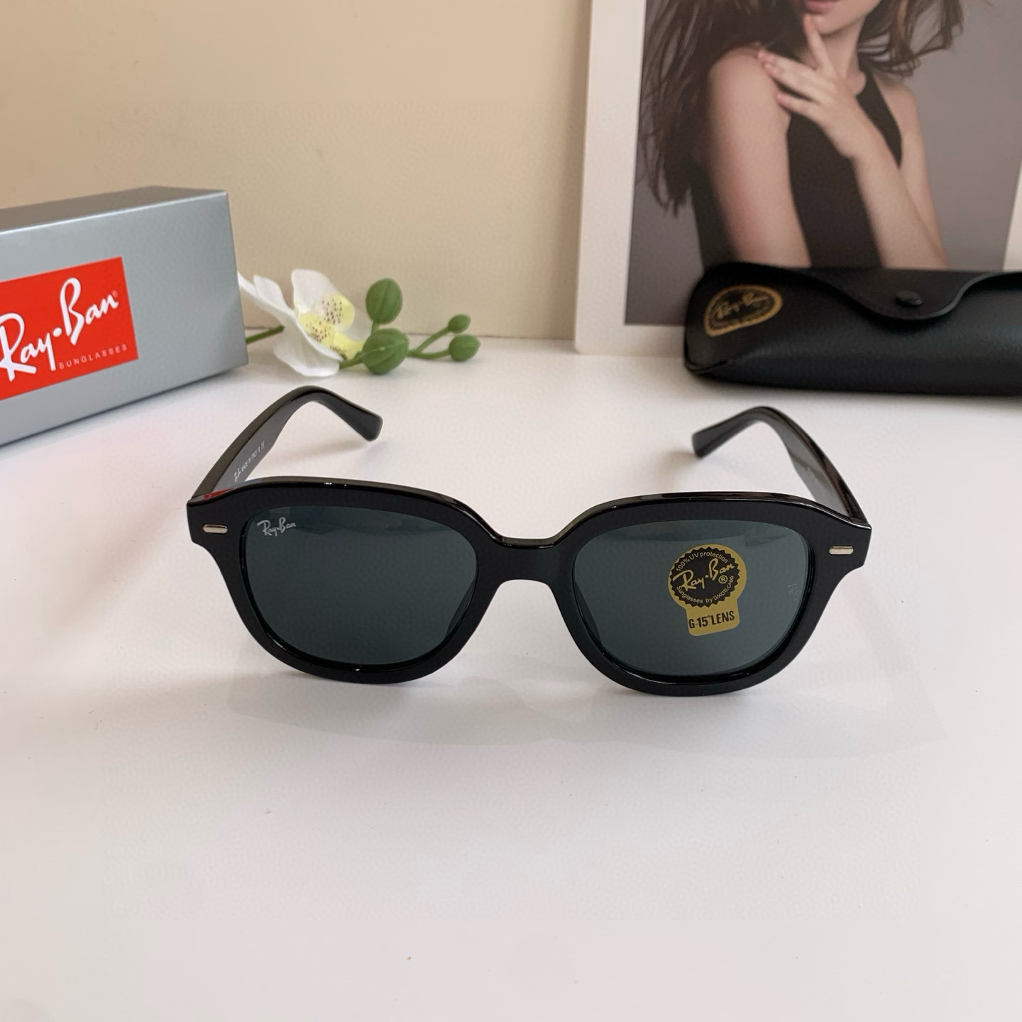 Ray Ban Rayburn Sunglasses: Classic UV-Proof Eyewear for Men and Women - 图片 4