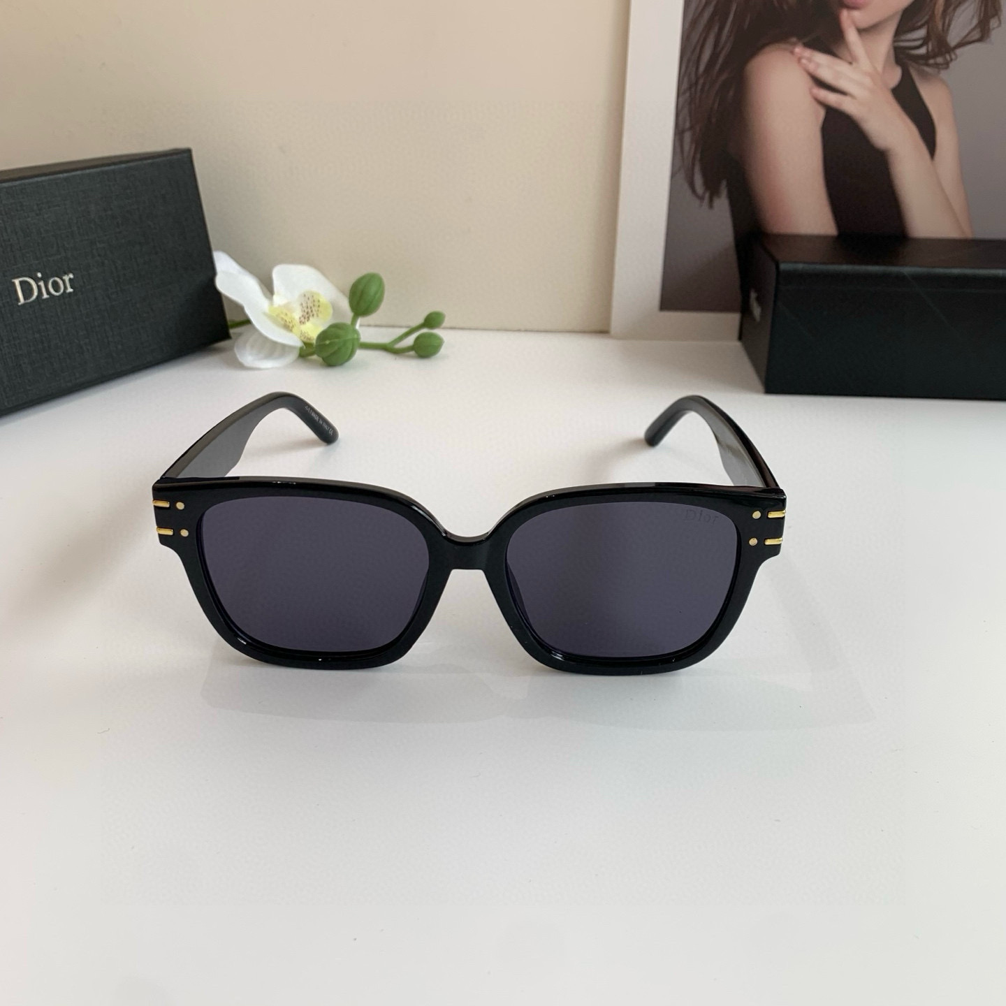 P280 🔥🔥 Diordio, super-fired box sunglasses, male and female sunglasses, ins windnet red sunglasses - 图片 4