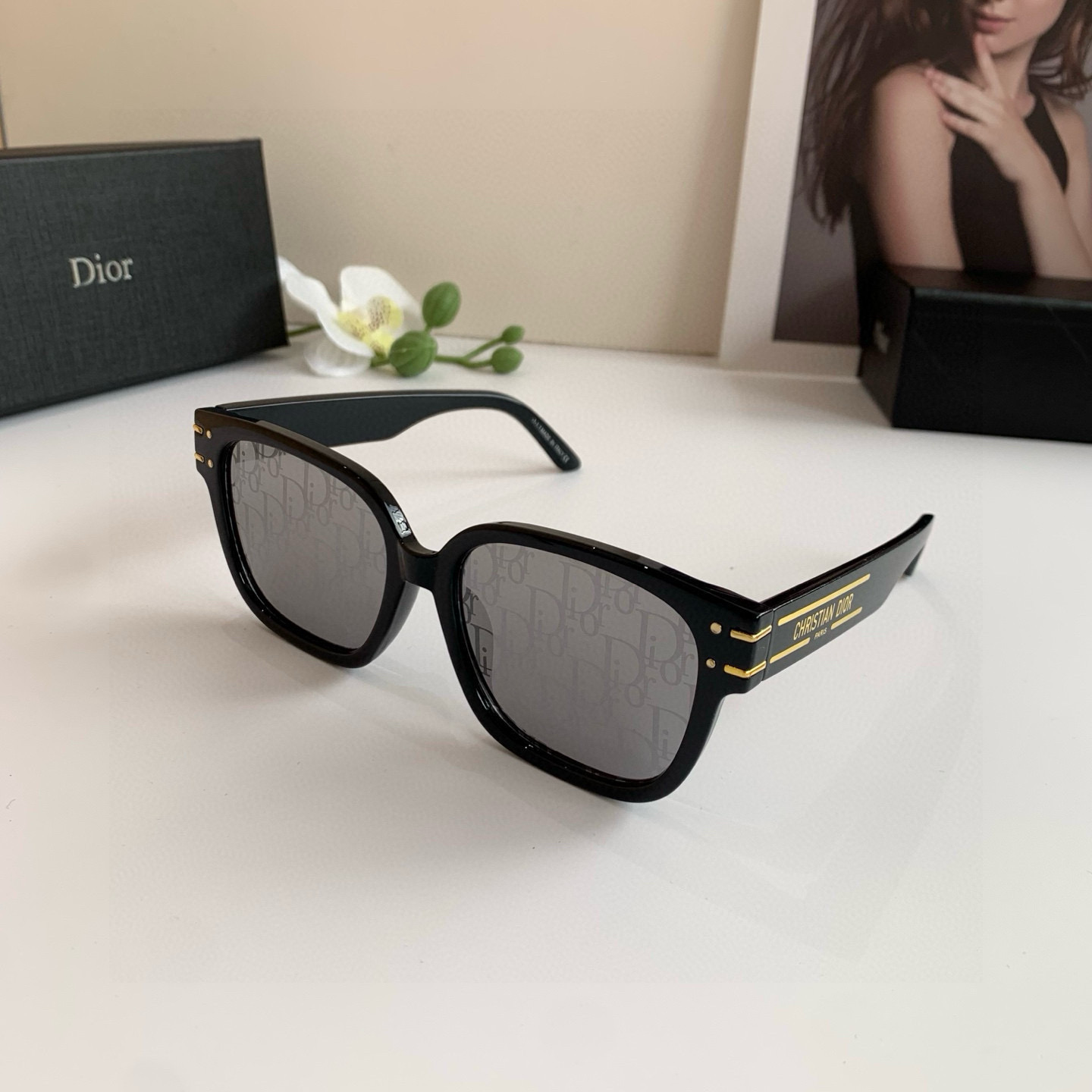 P280 🔥🔥 Diordio, super-fired box sunglasses, male and female sunglasses, ins windnet red sunglasses - 图片 2