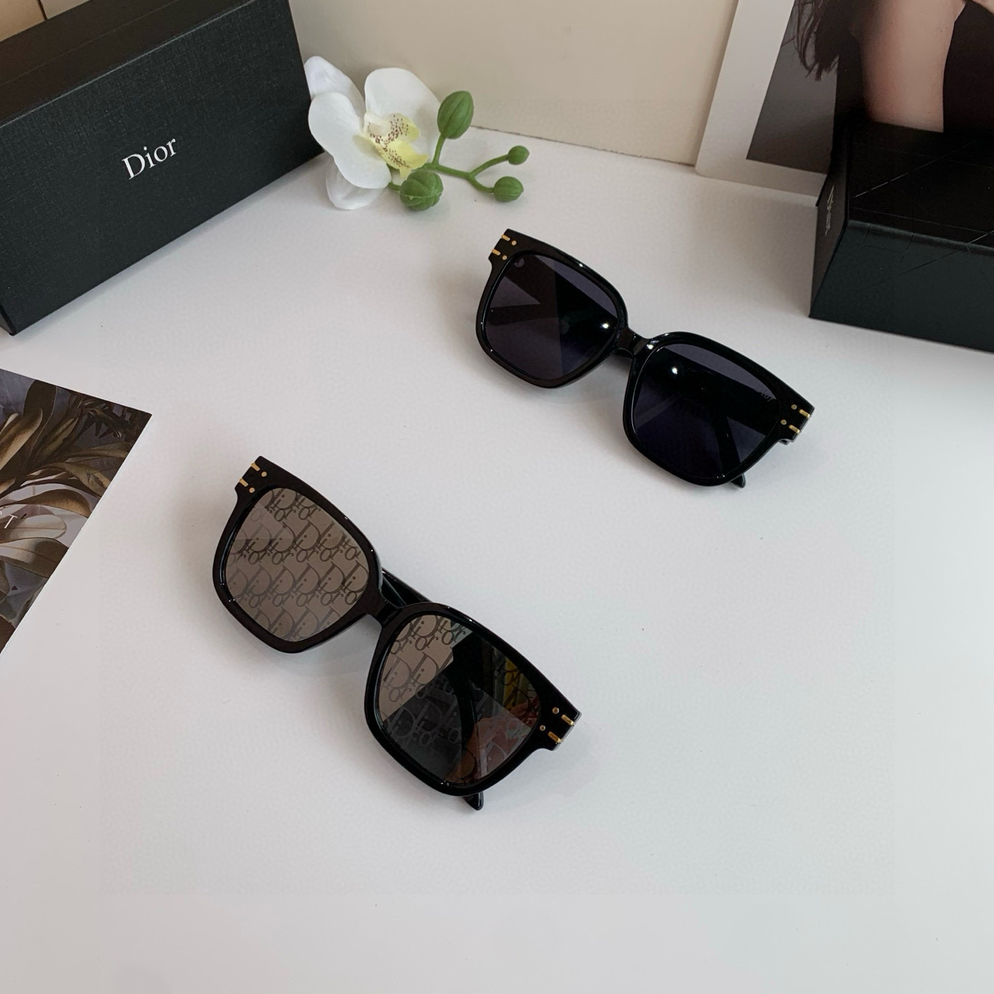 P280 🔥🔥 Diordio, super-fired box sunglasses, male and female sunglasses, ins windnet red sunglasses - 图片 9