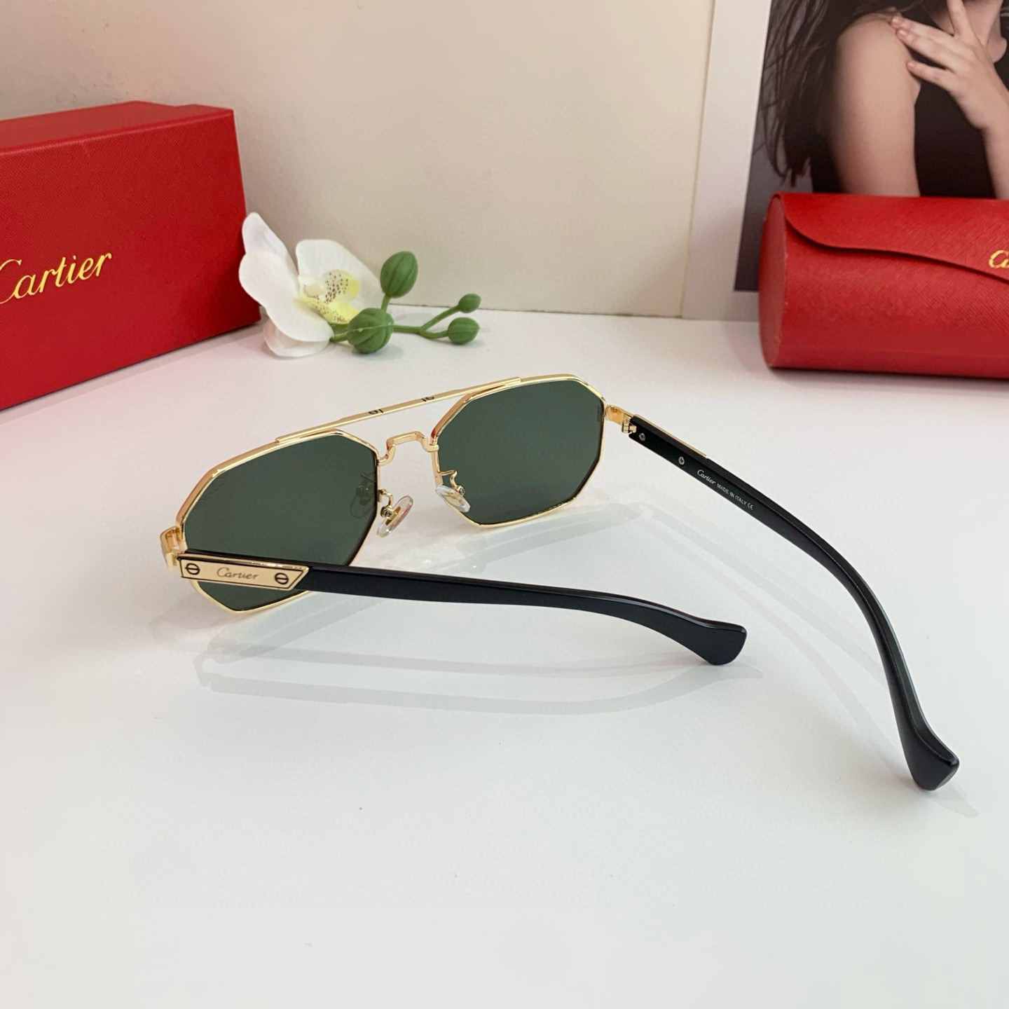 P280 Cartier Cartier Cartier, the new square sunglasses - 图片 7