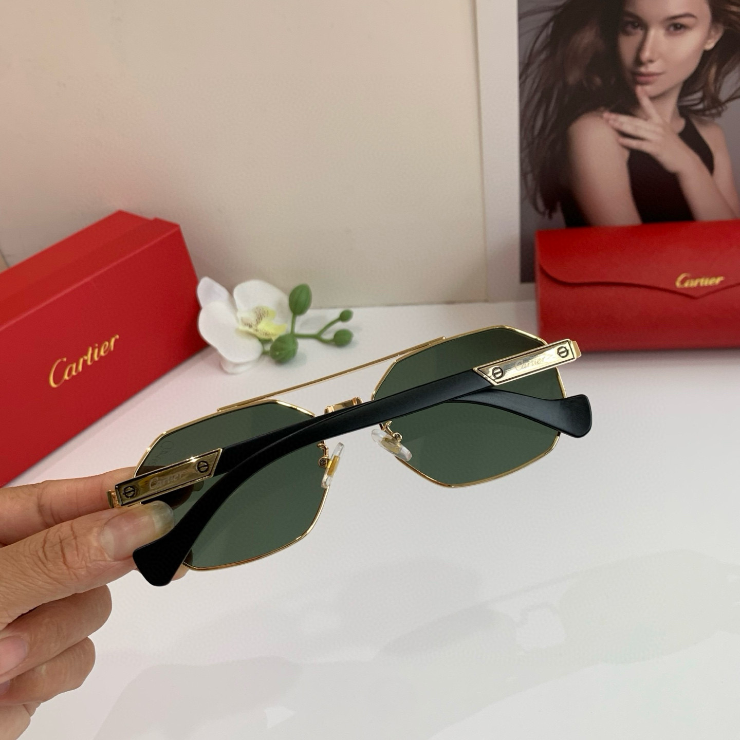 P280 Cartier Cartier Cartier, the new square sunglasses - 图片 5
