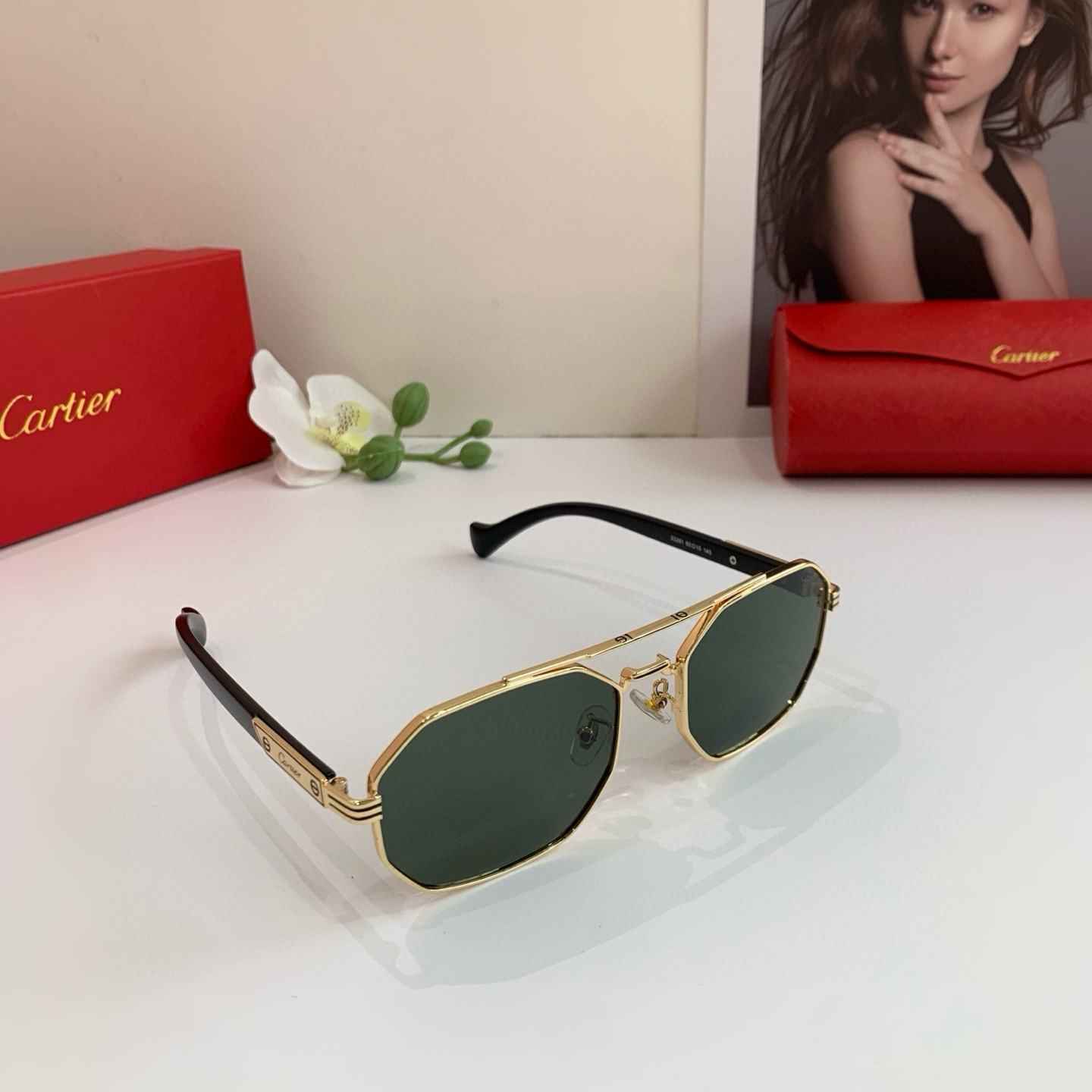 P280 Cartier Cartier Cartier, the new square sunglasses - 图片 2