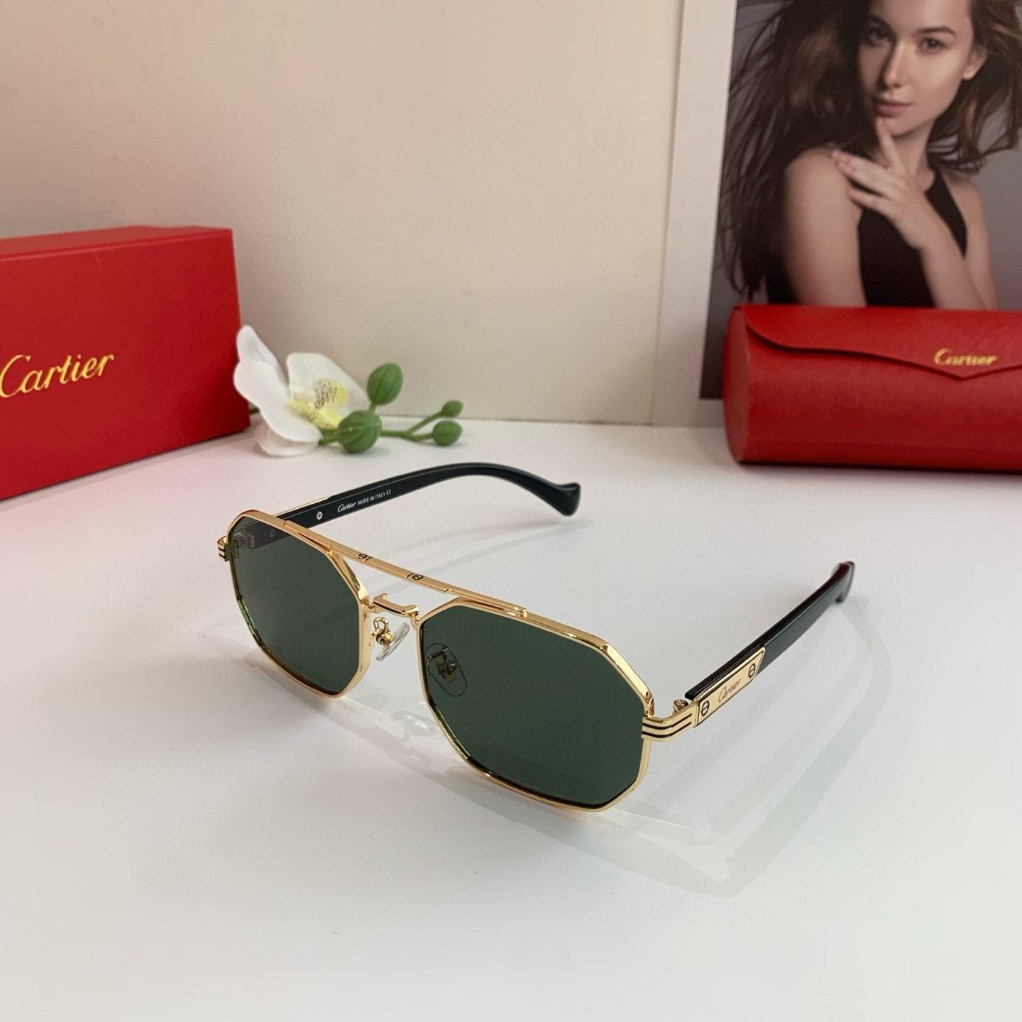 P280 Cartier Cartier Cartier, the new square sunglasses - 图片 3