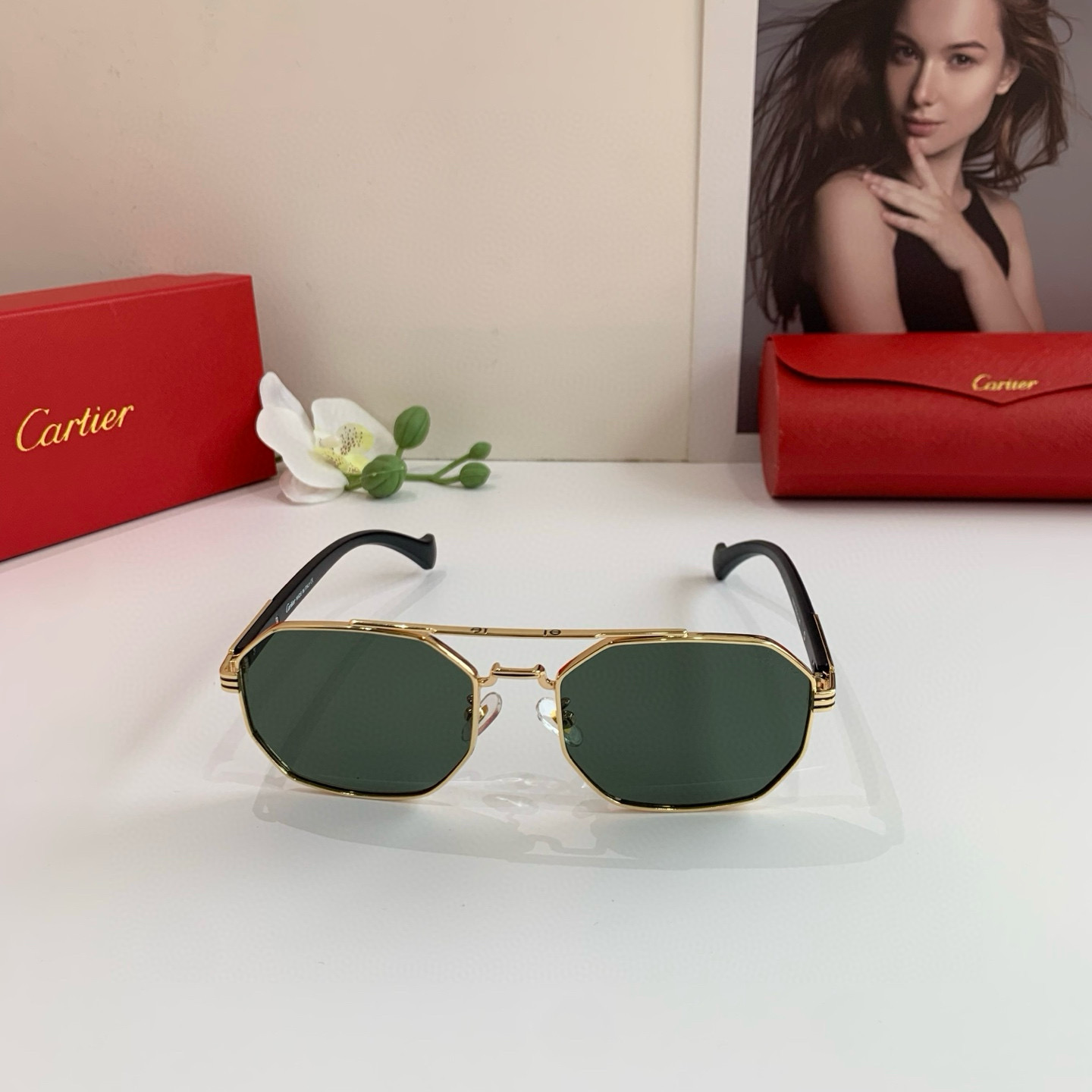 P280 Cartier Cartier Cartier, the new square sunglasses - 图片 4