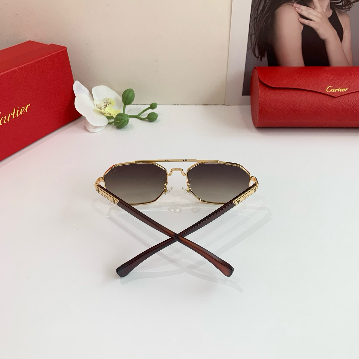 P280 Cartier Cartier Cartier, the new square sunglasses - 图片 5