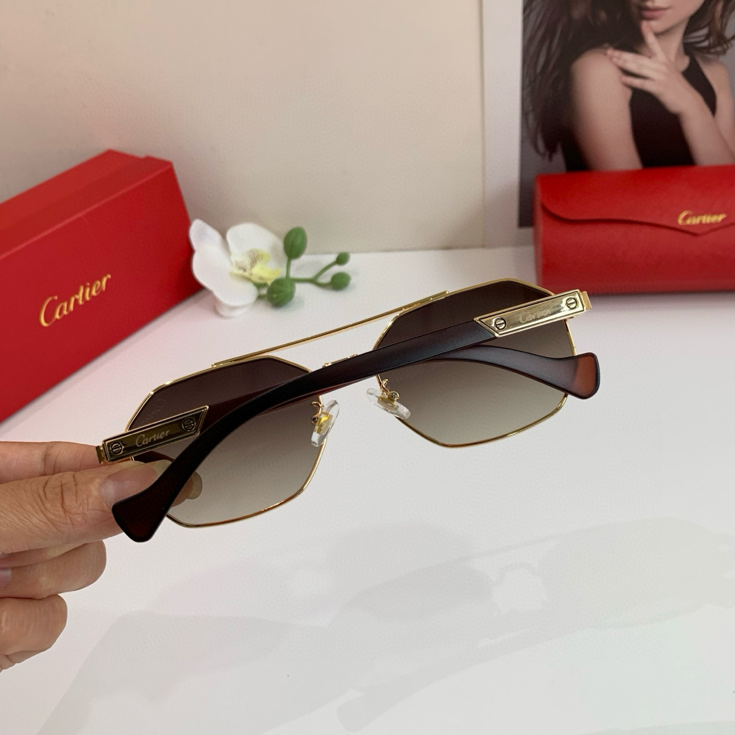P280 Cartier Cartier Cartier, the new square sunglasses - 图片 6