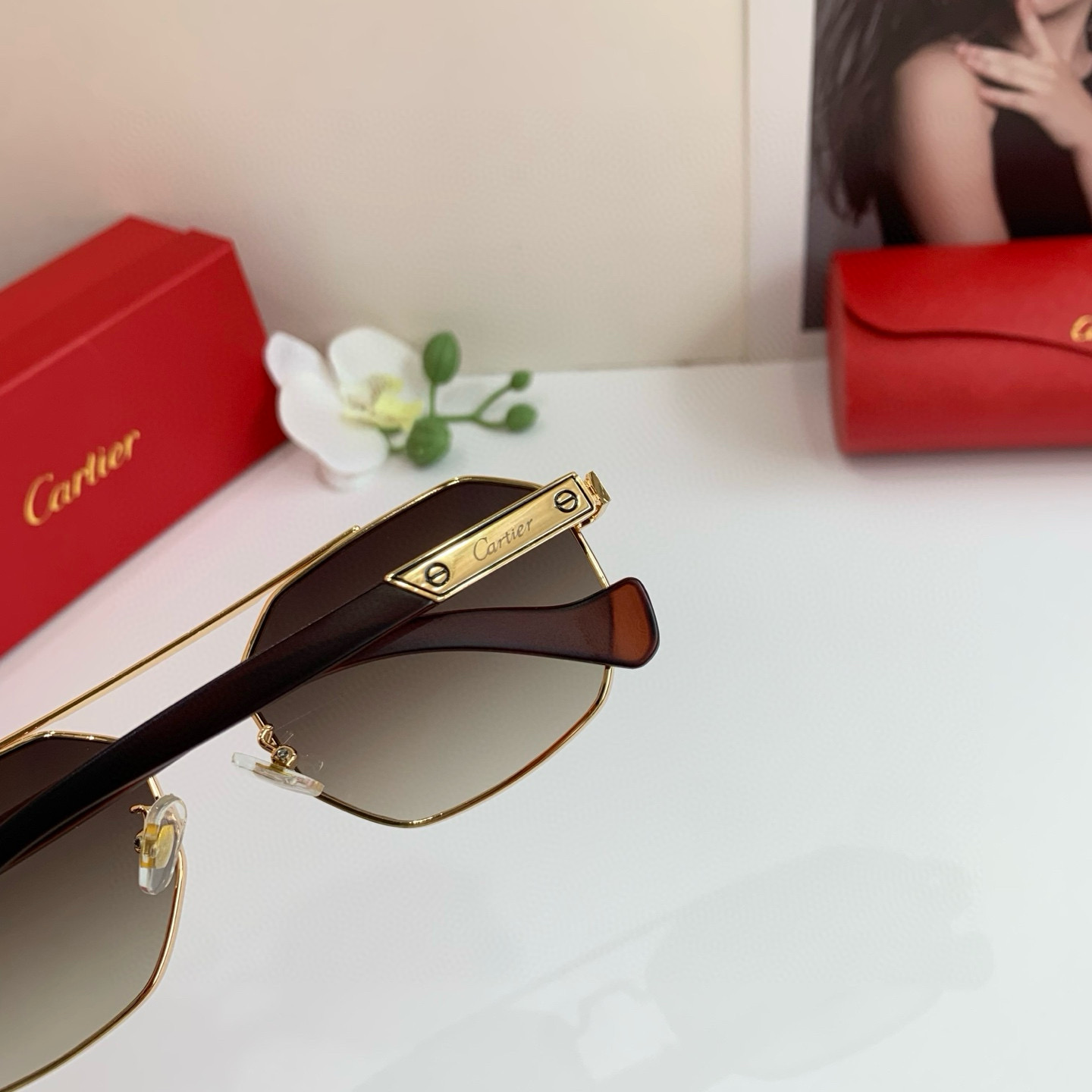P280 Cartier Cartier Cartier, the new square sunglasses - 图片 8