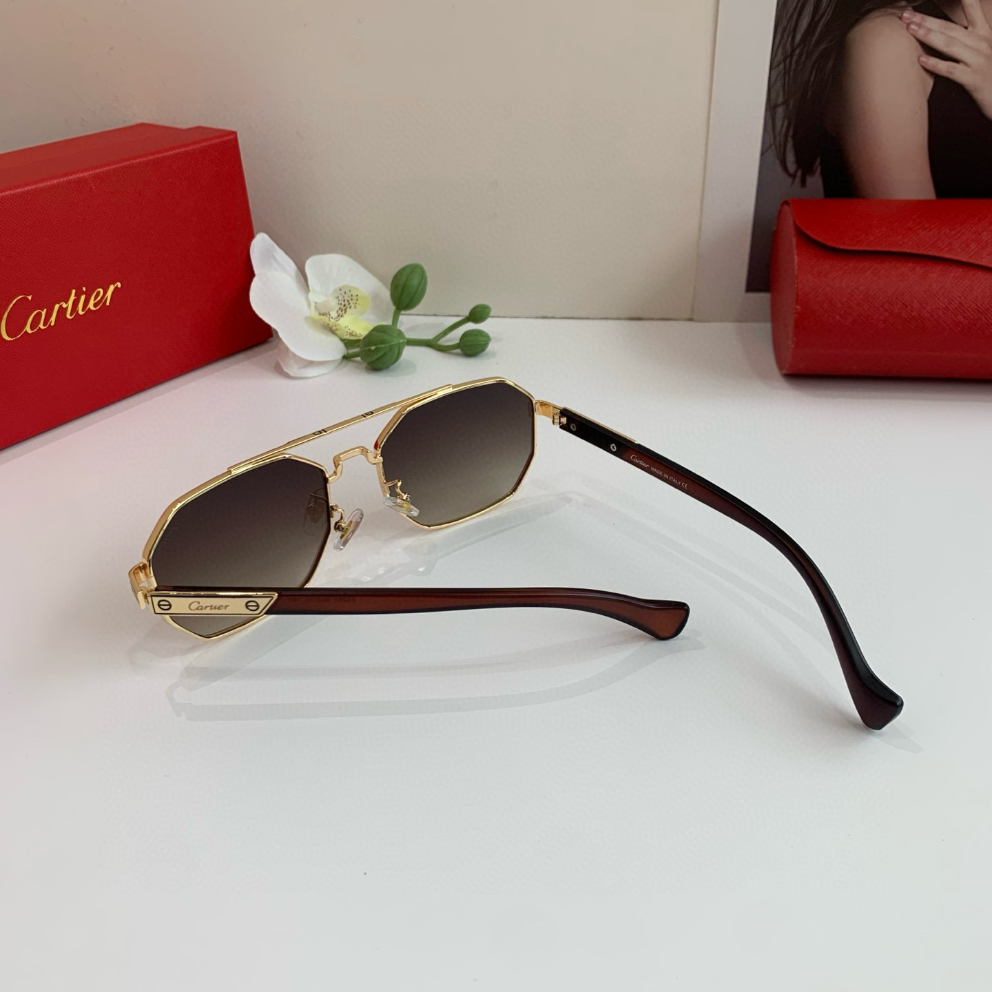 P280 Cartier Cartier Cartier, the new square sunglasses - 图片 7