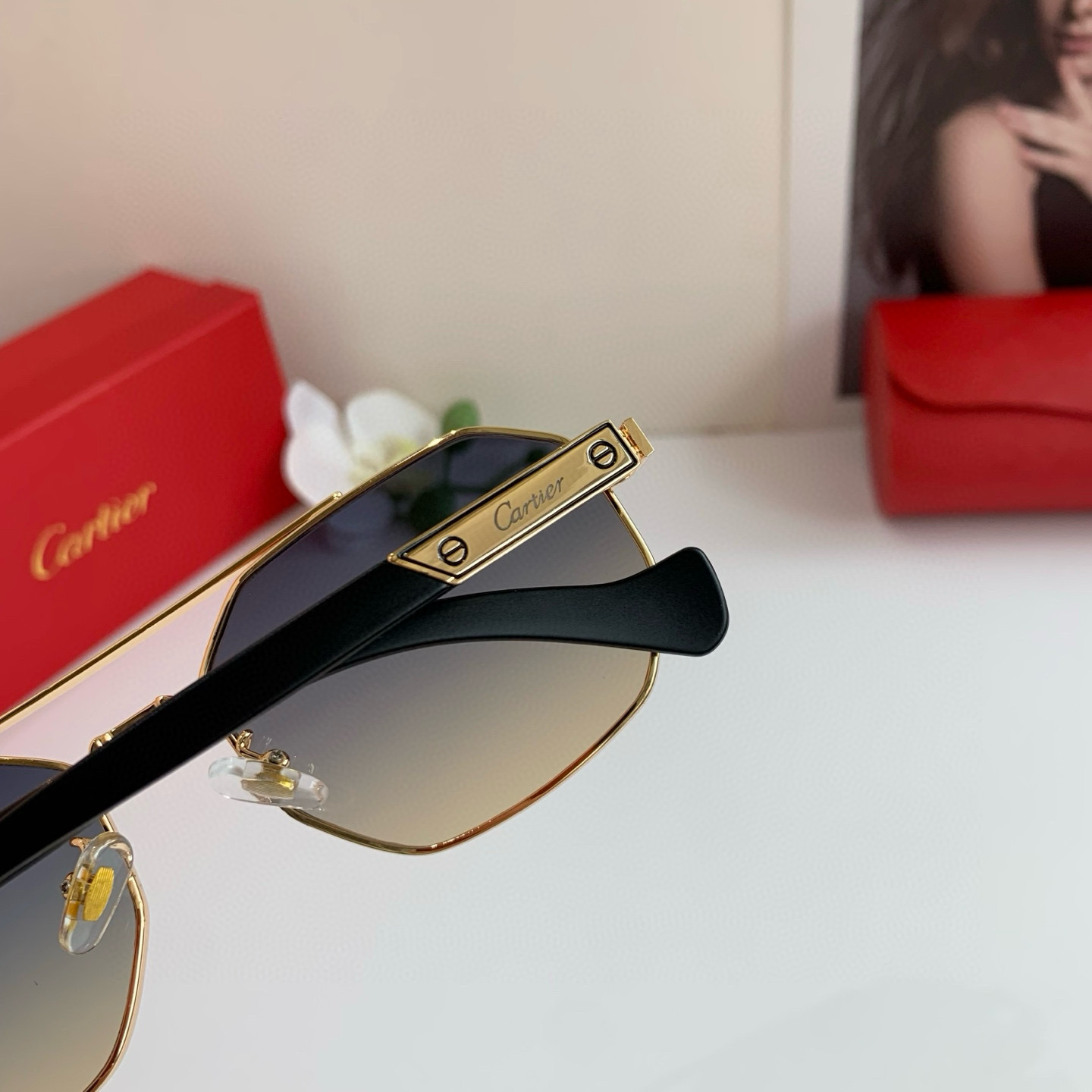 P280 Cartier Cartier Cartier, the new square sunglasses - 图片 9