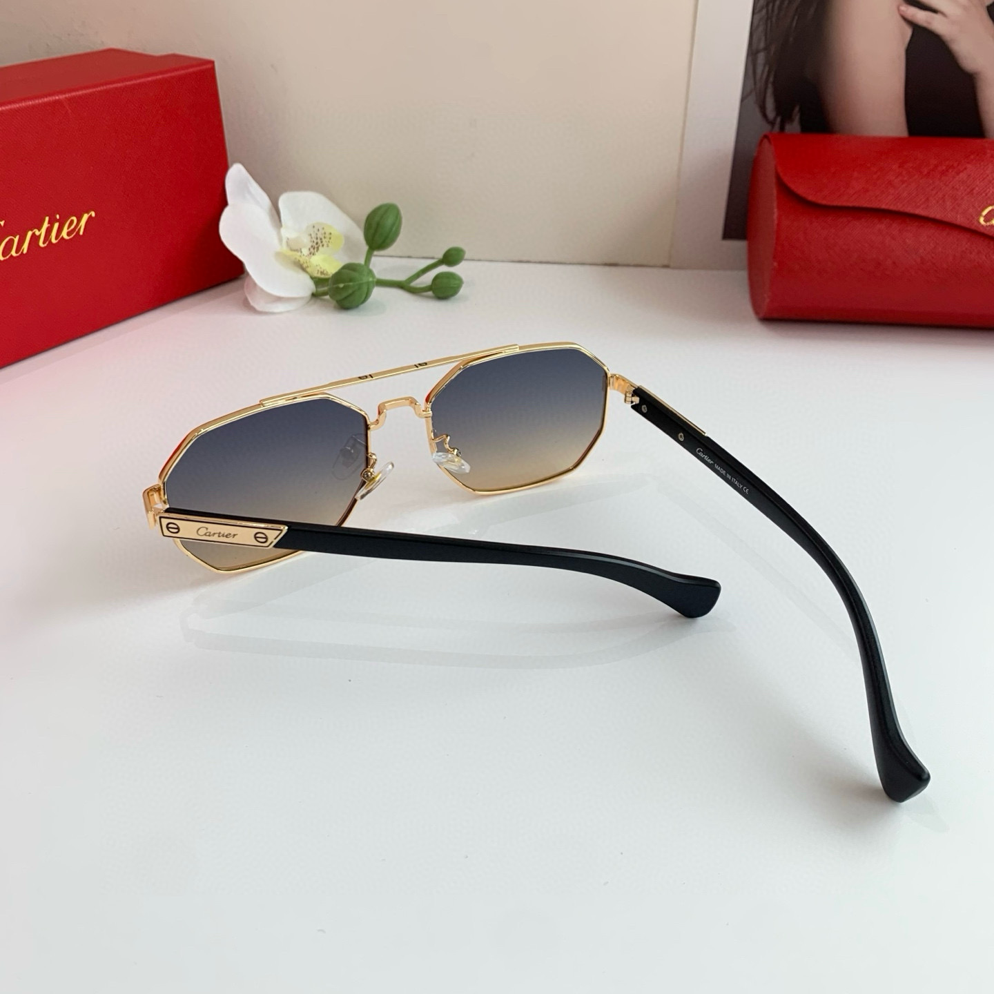 P280 Cartier Cartier Cartier, the new square sunglasses - 图片 5