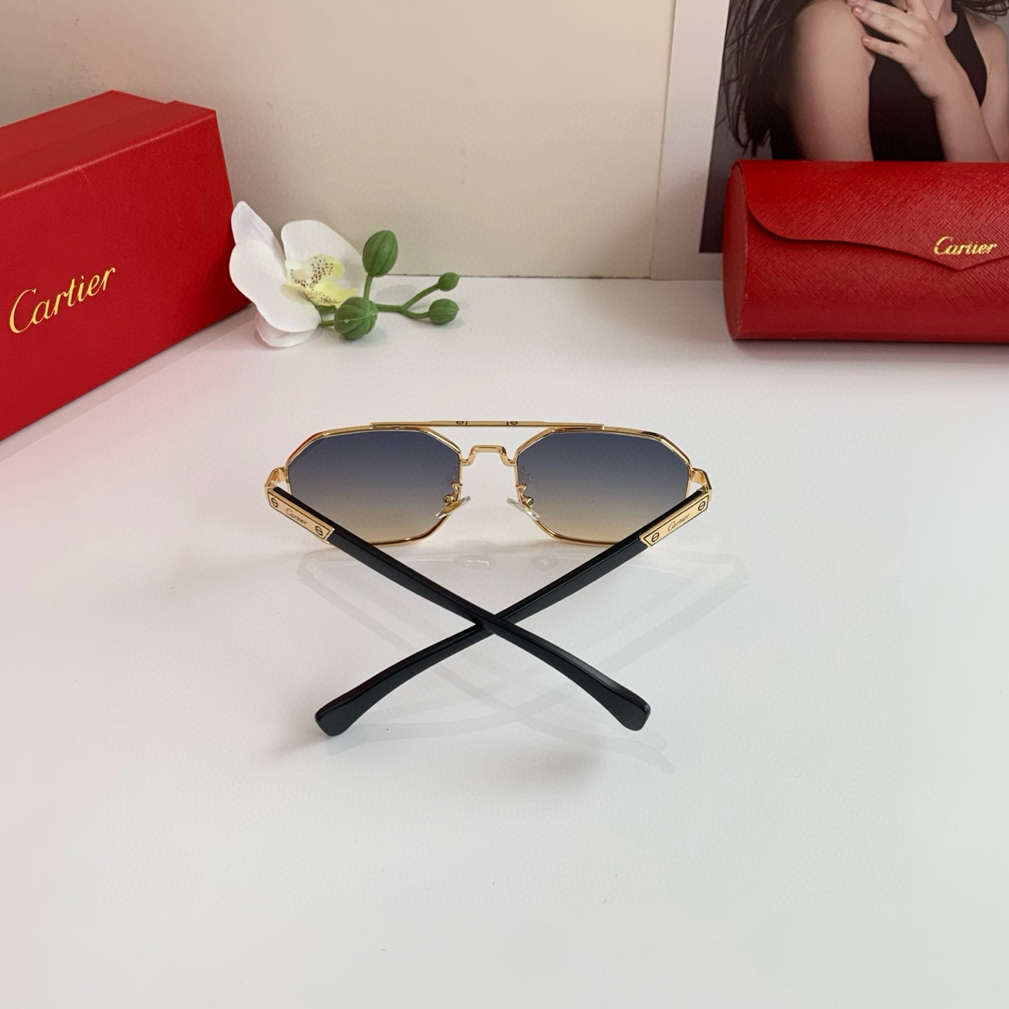 P280 Cartier Cartier Cartier, the new square sunglasses - 图片 7