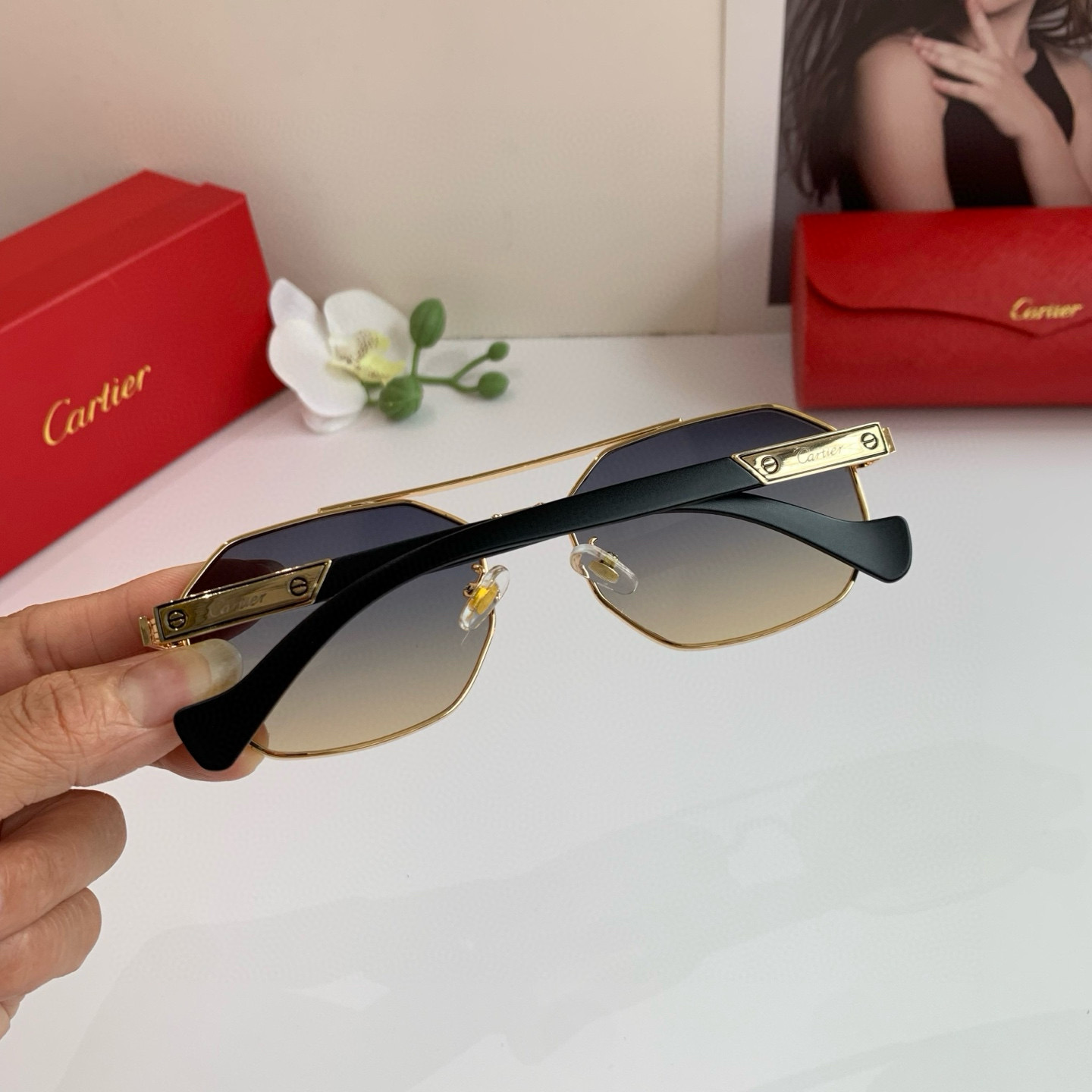 P280 Cartier Cartier Cartier, the new square sunglasses - 图片 6